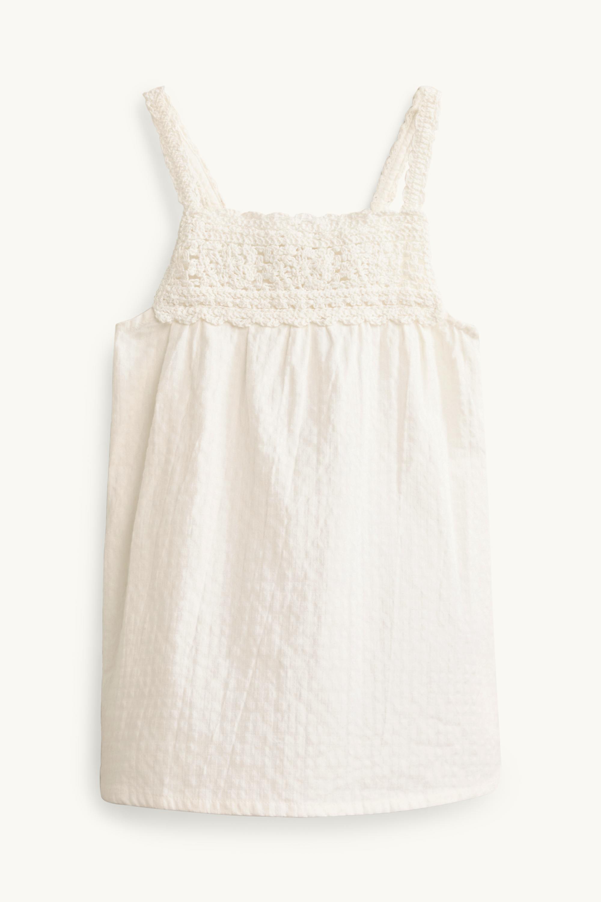Dress - textured white