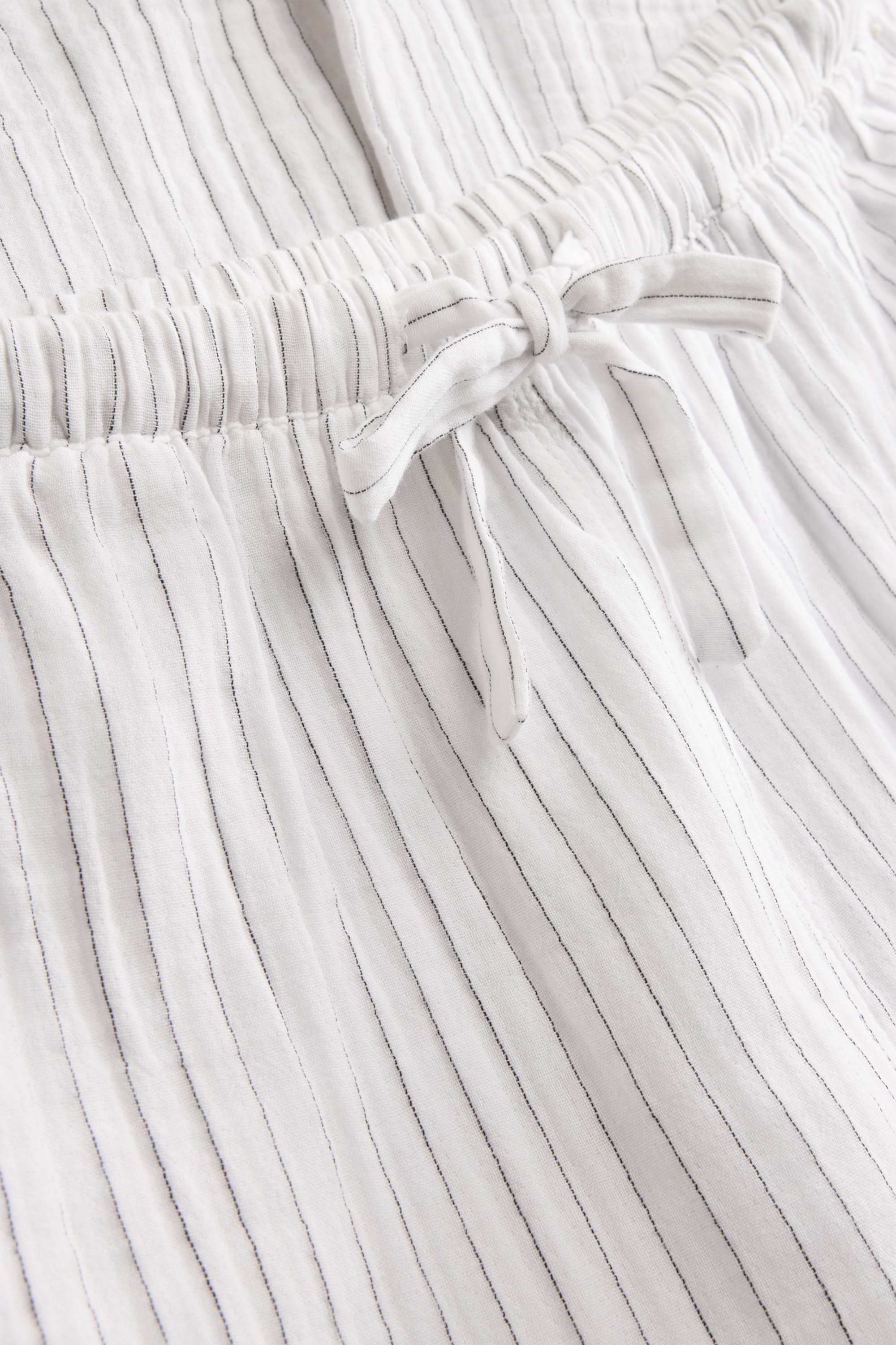 Pyjama bottoms - striped white