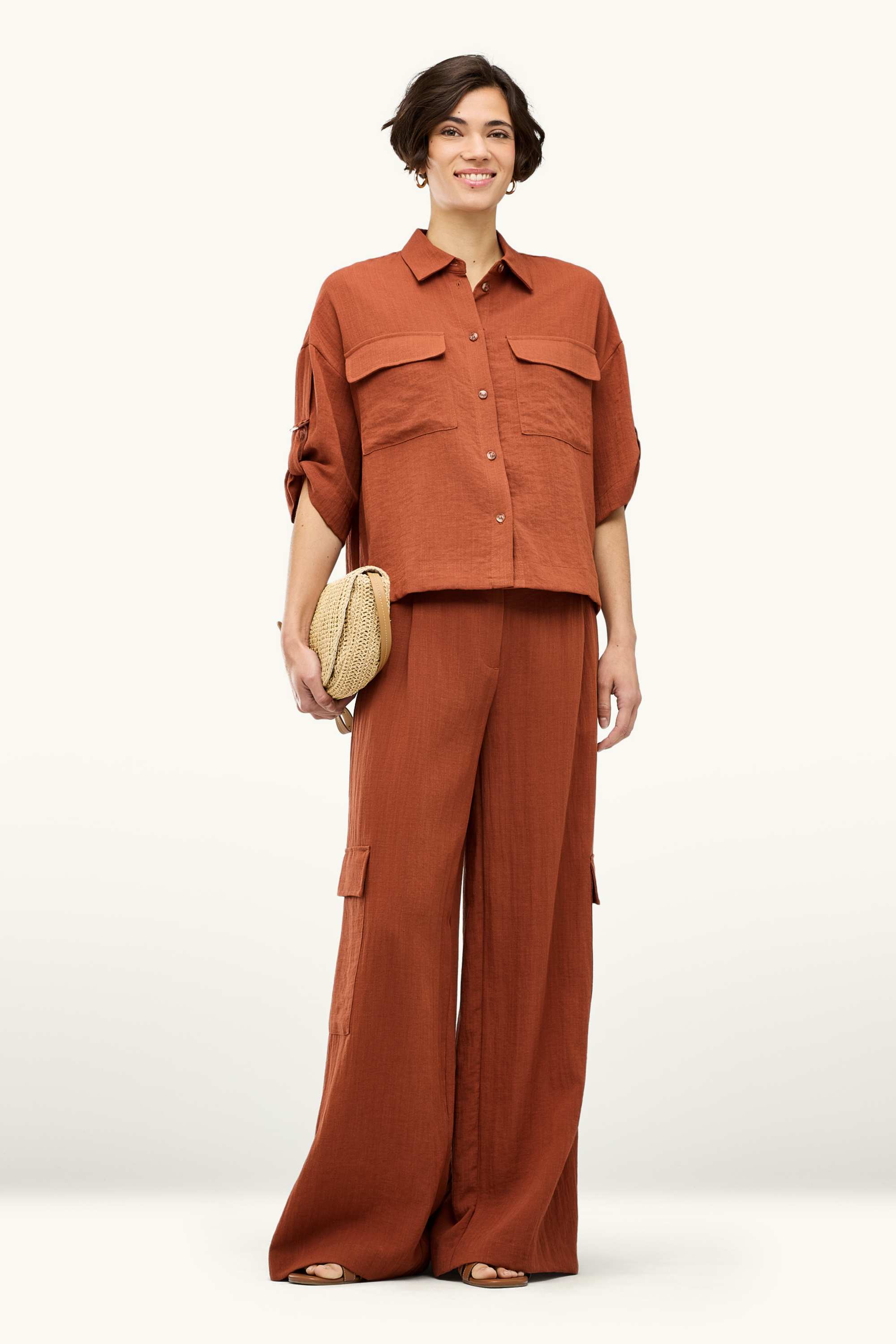 Shirt blouse brown