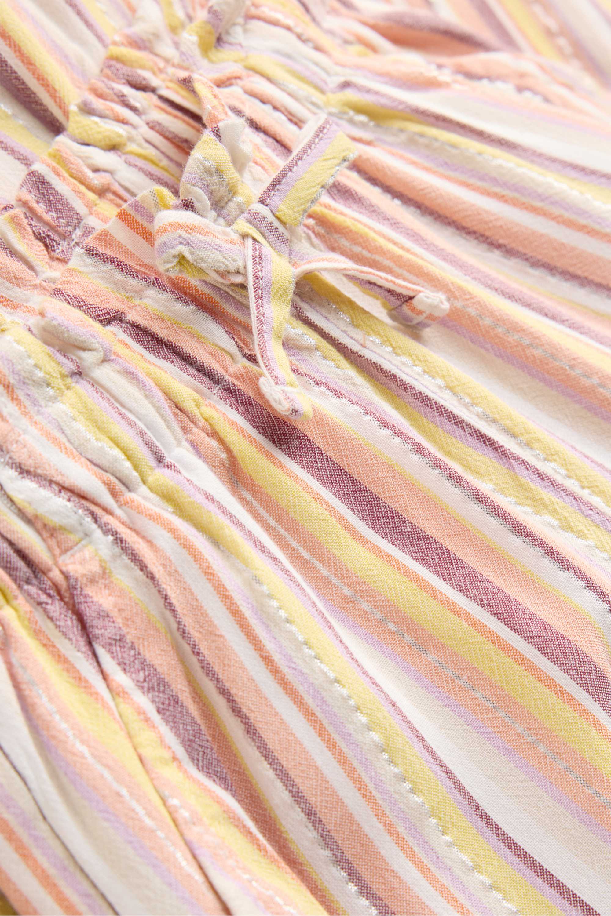 Trousers - striped orange / yellow