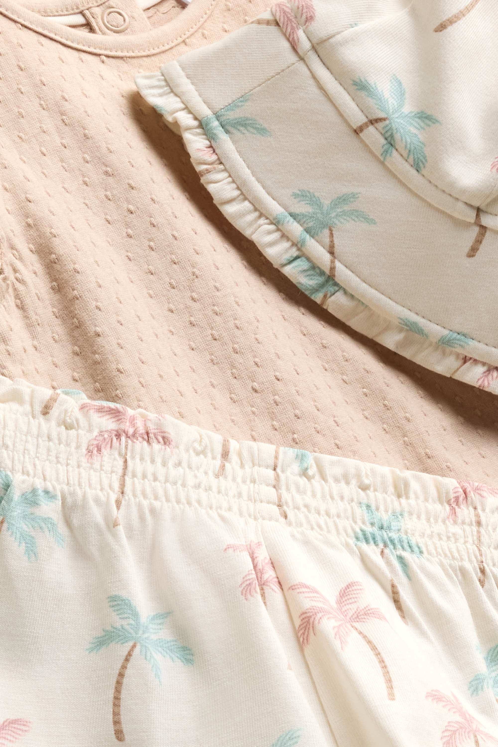 Palm - baby outfit - 3 piece beige