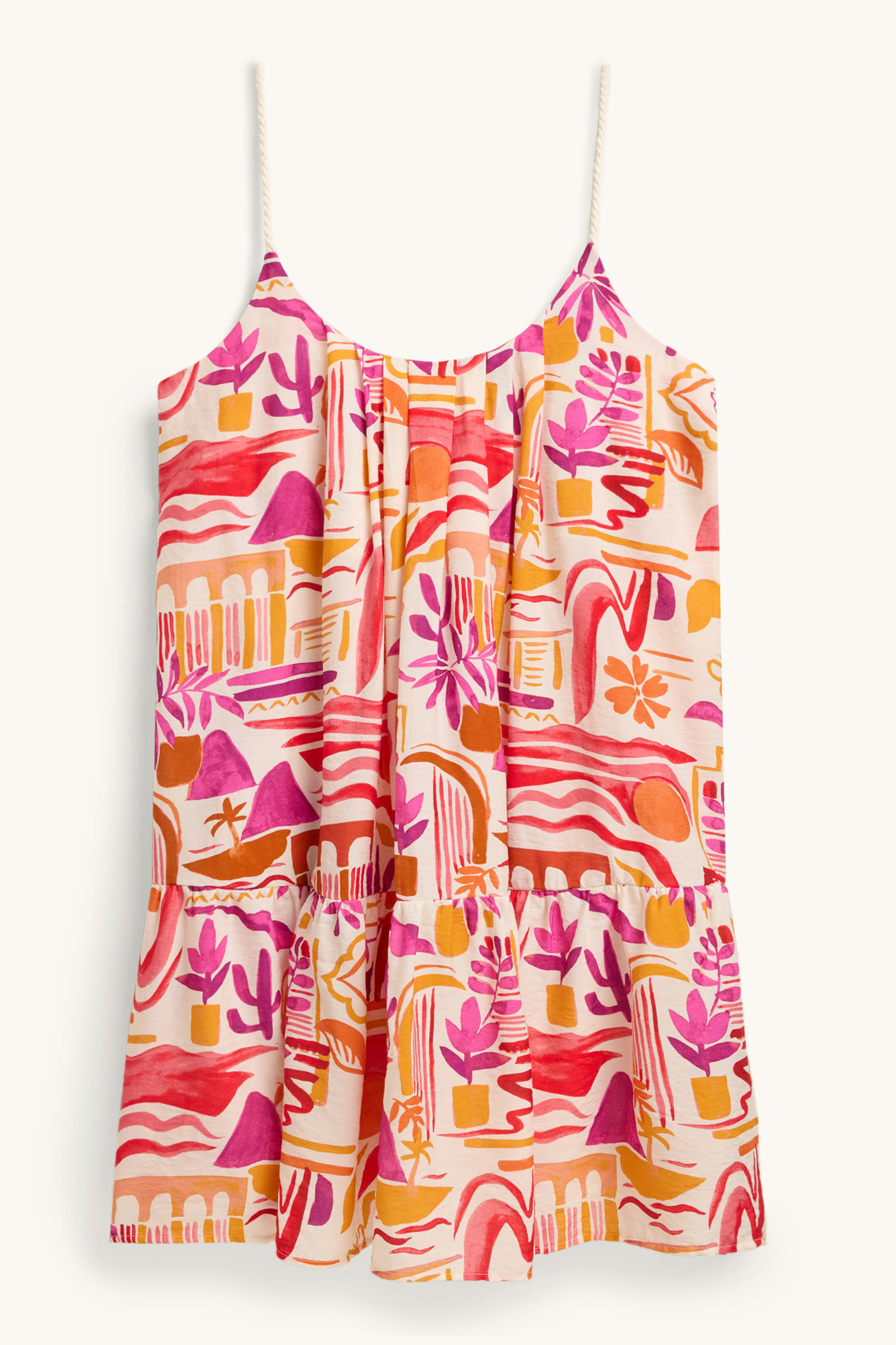 A-line dress - patterned cremewhite