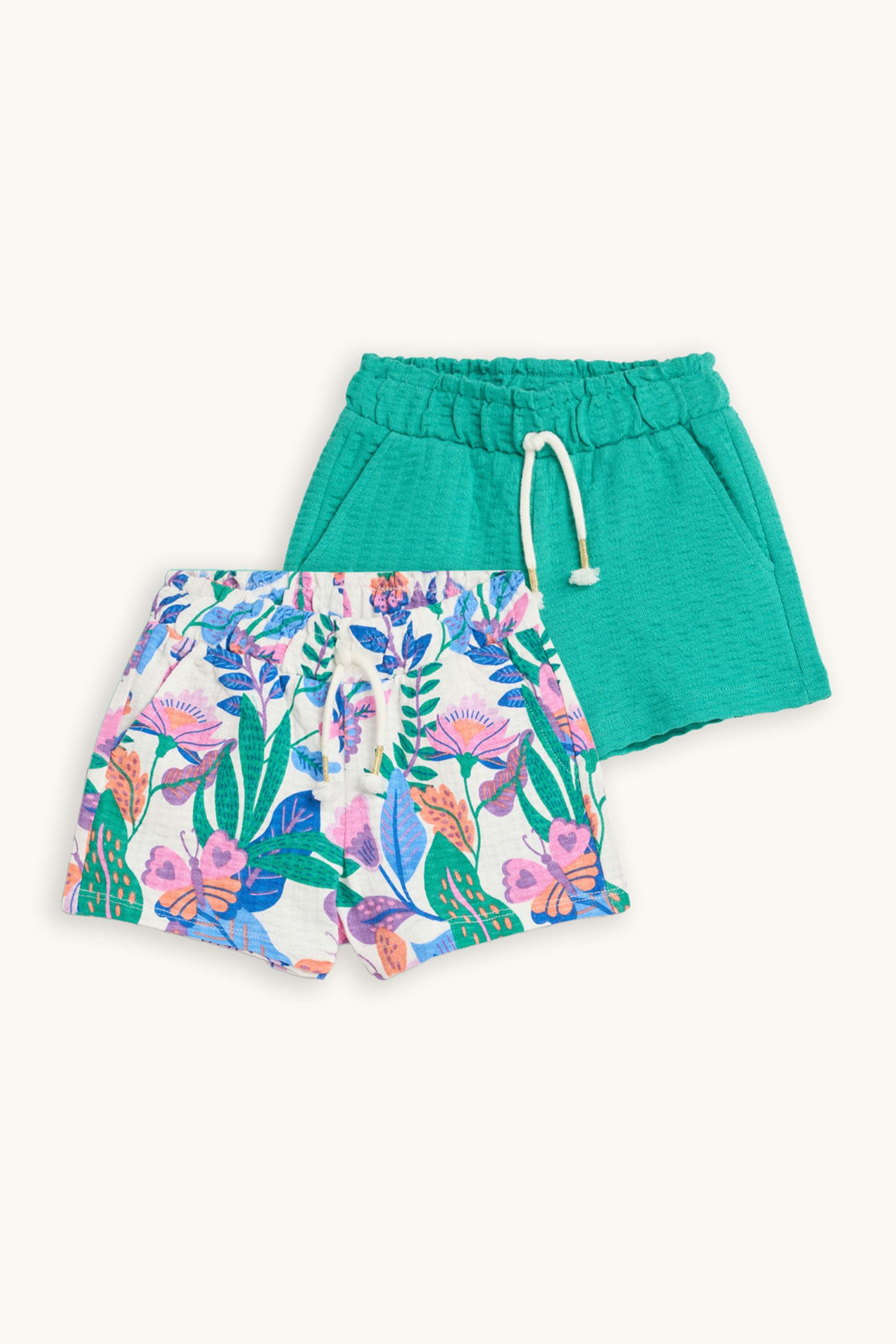Multipack of 2 - shorts - textured green