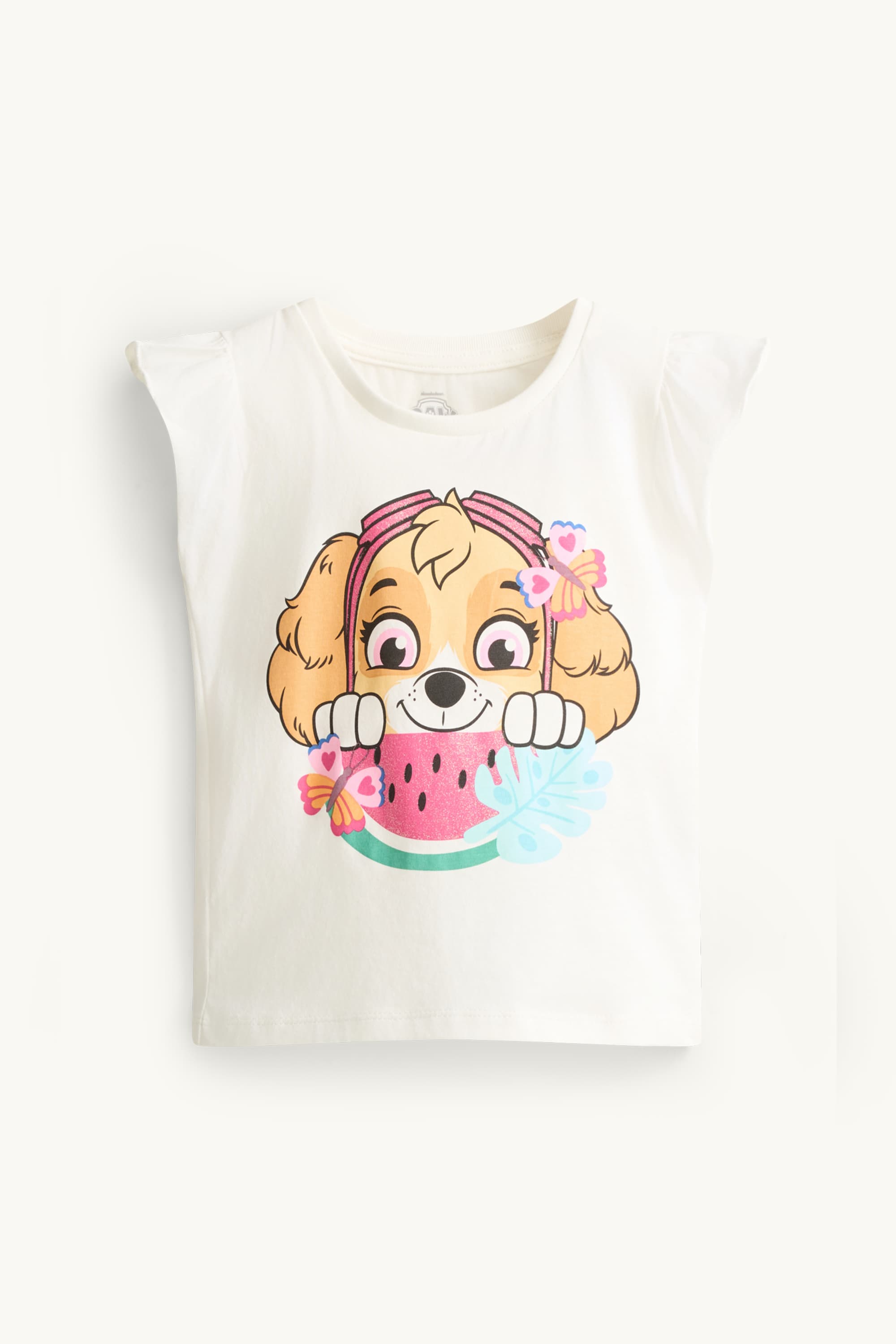 PAW Patrol - Skye - set - short sleeve T-shirt and shorts - 2 piece blue / white