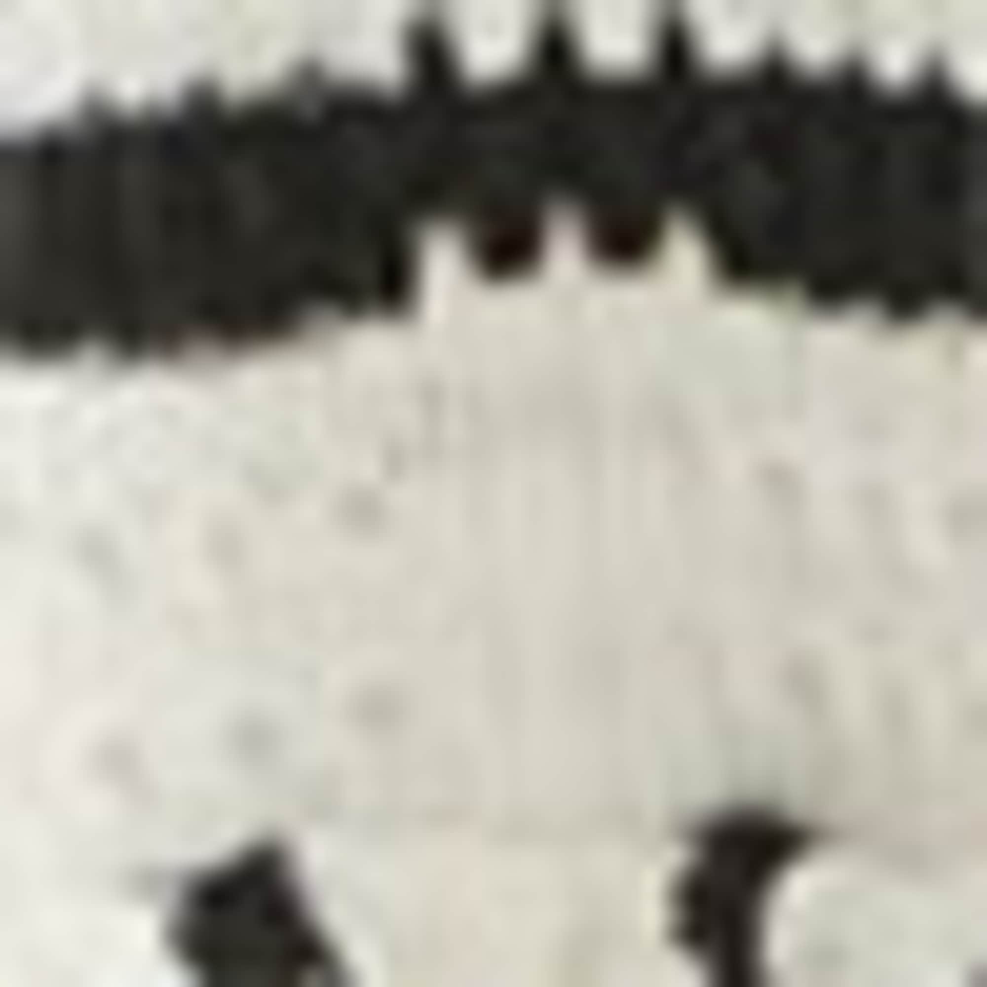 Knitted dress - striped white / black