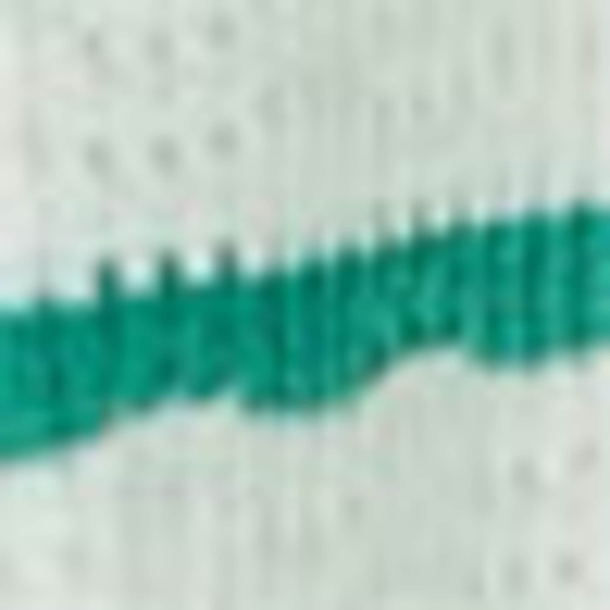 Knitted dress - striped white / green
