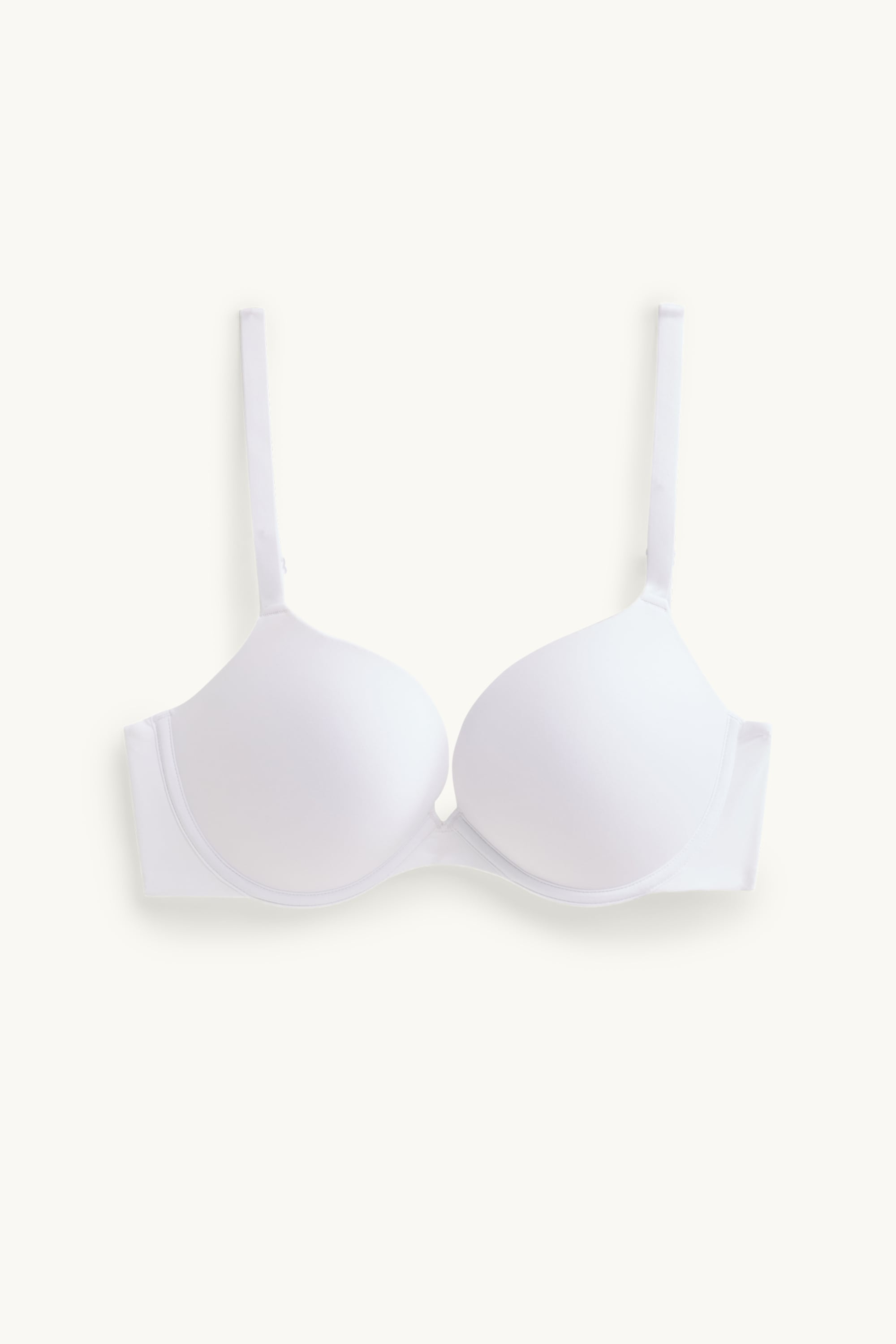 Underwire bra - PLUNGE - push-up - padded -LYCRA® white
