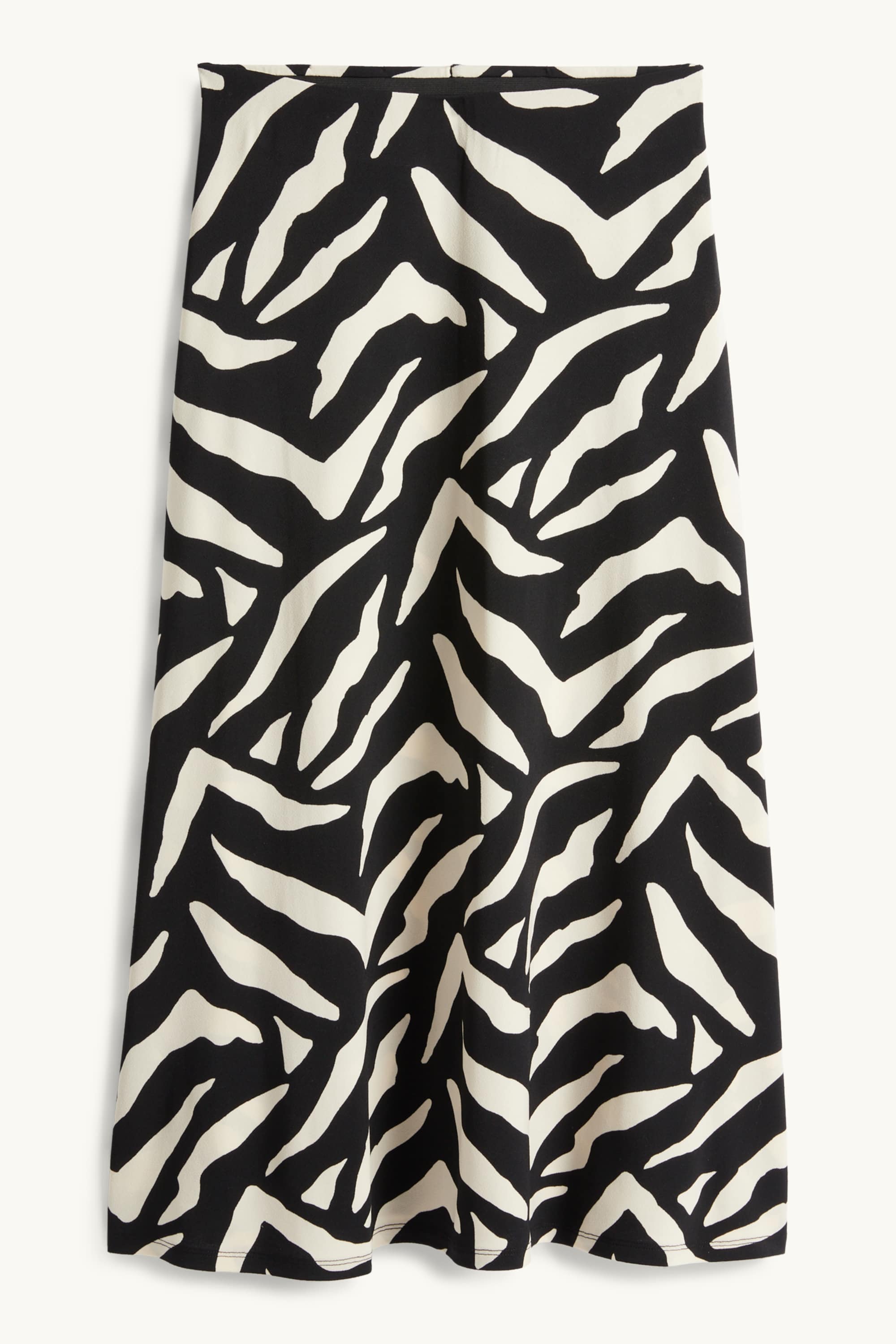 Skirt - patterned black / beige