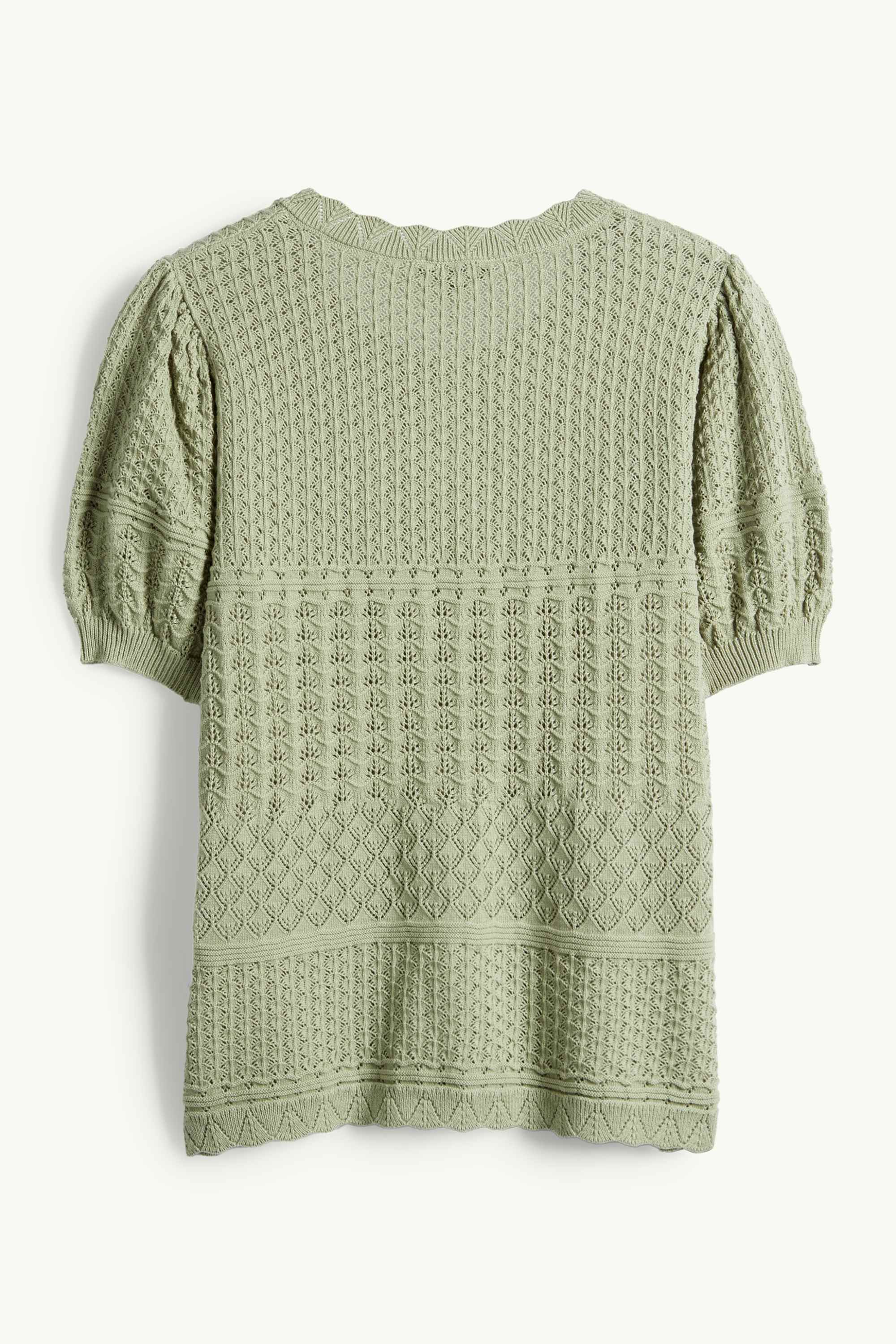 Cardigan - textured green