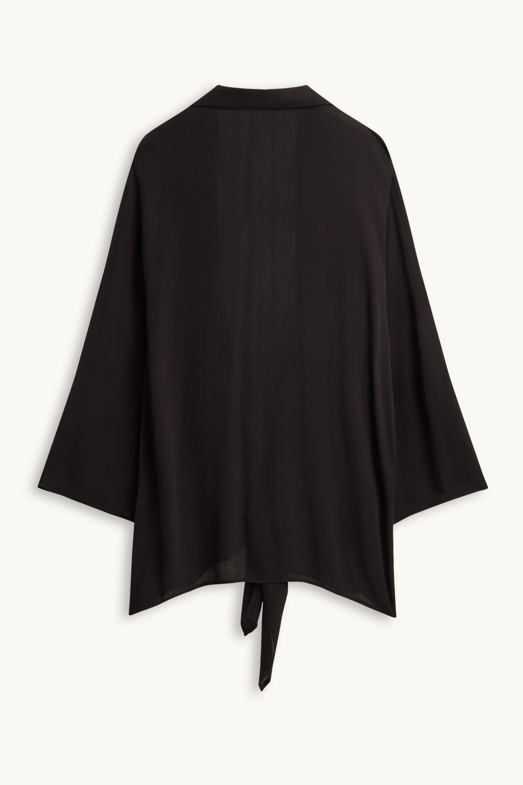 Blouse with knot detail black
