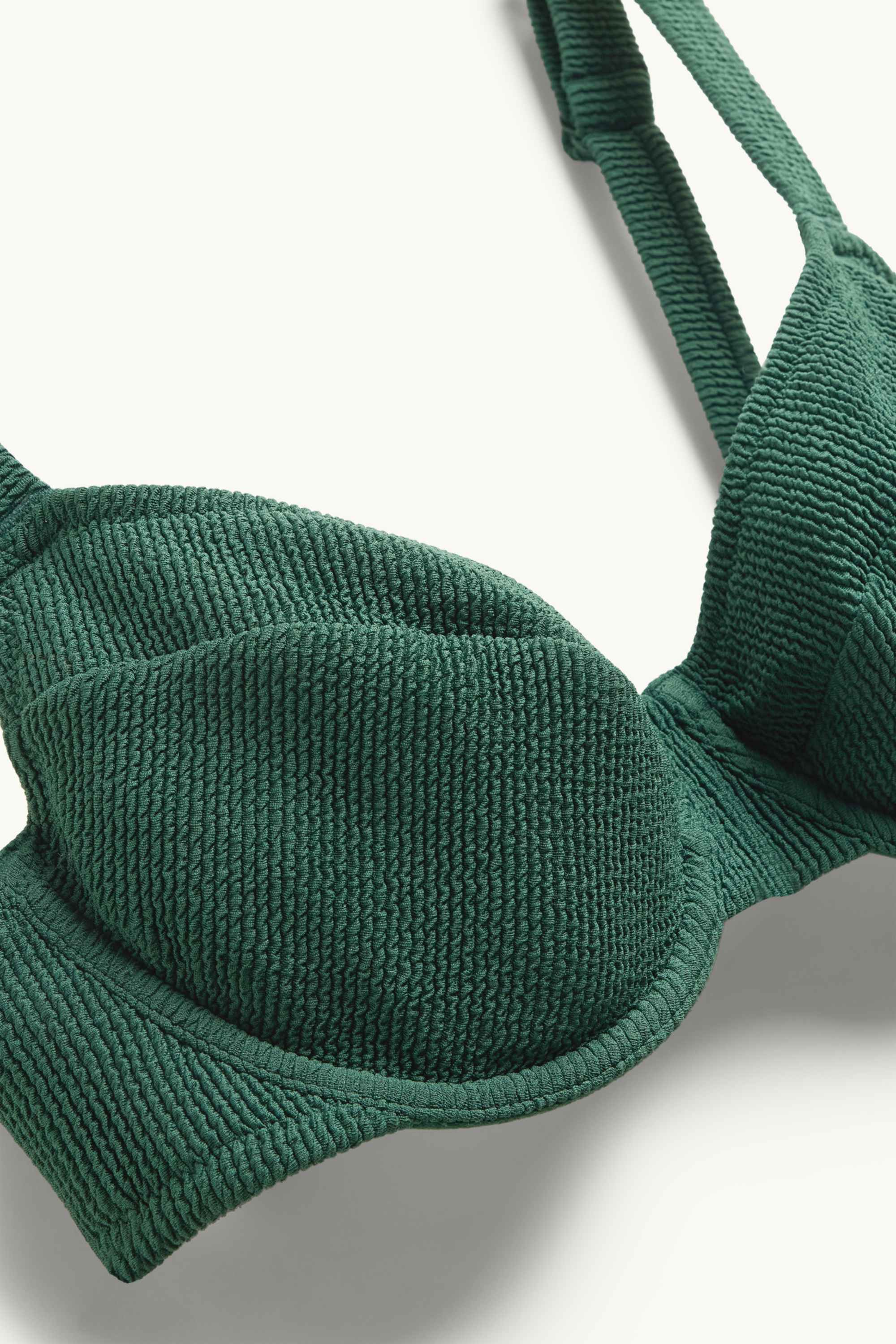 Underwire bikini top - LYCRA® XTRA LIFE™ dark green