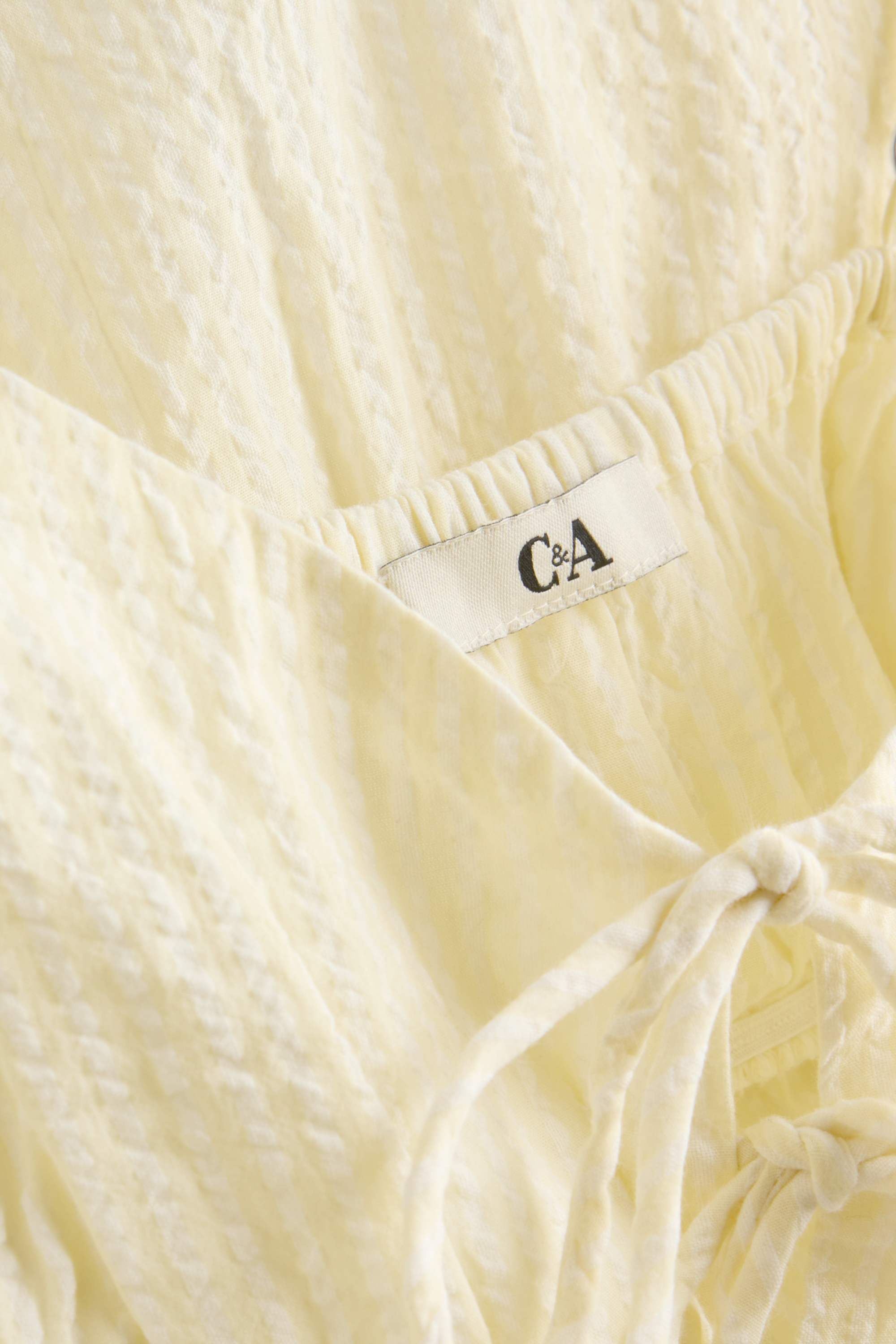 Blouse top - striped yellow