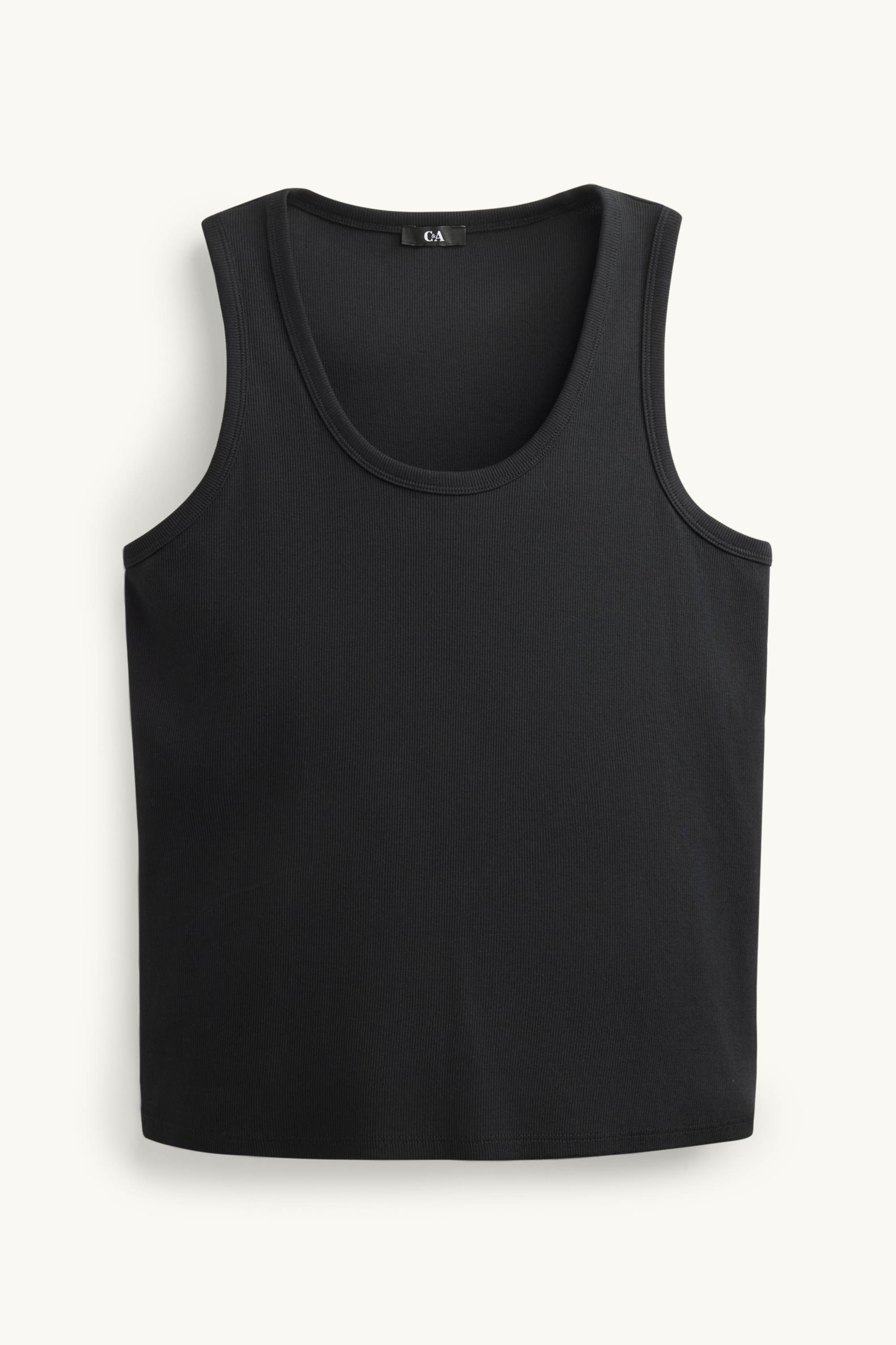 Top - ribbed black