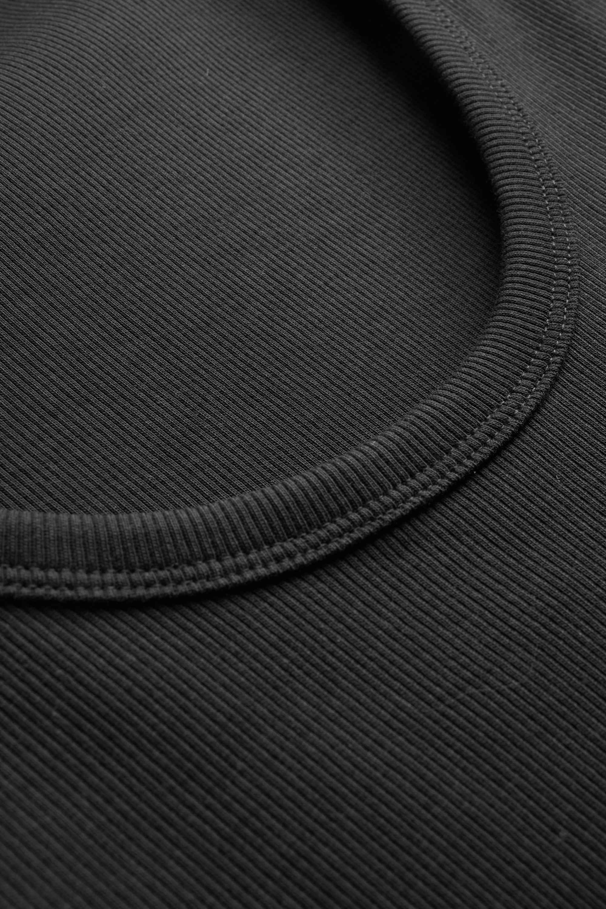 Top - ribbed black