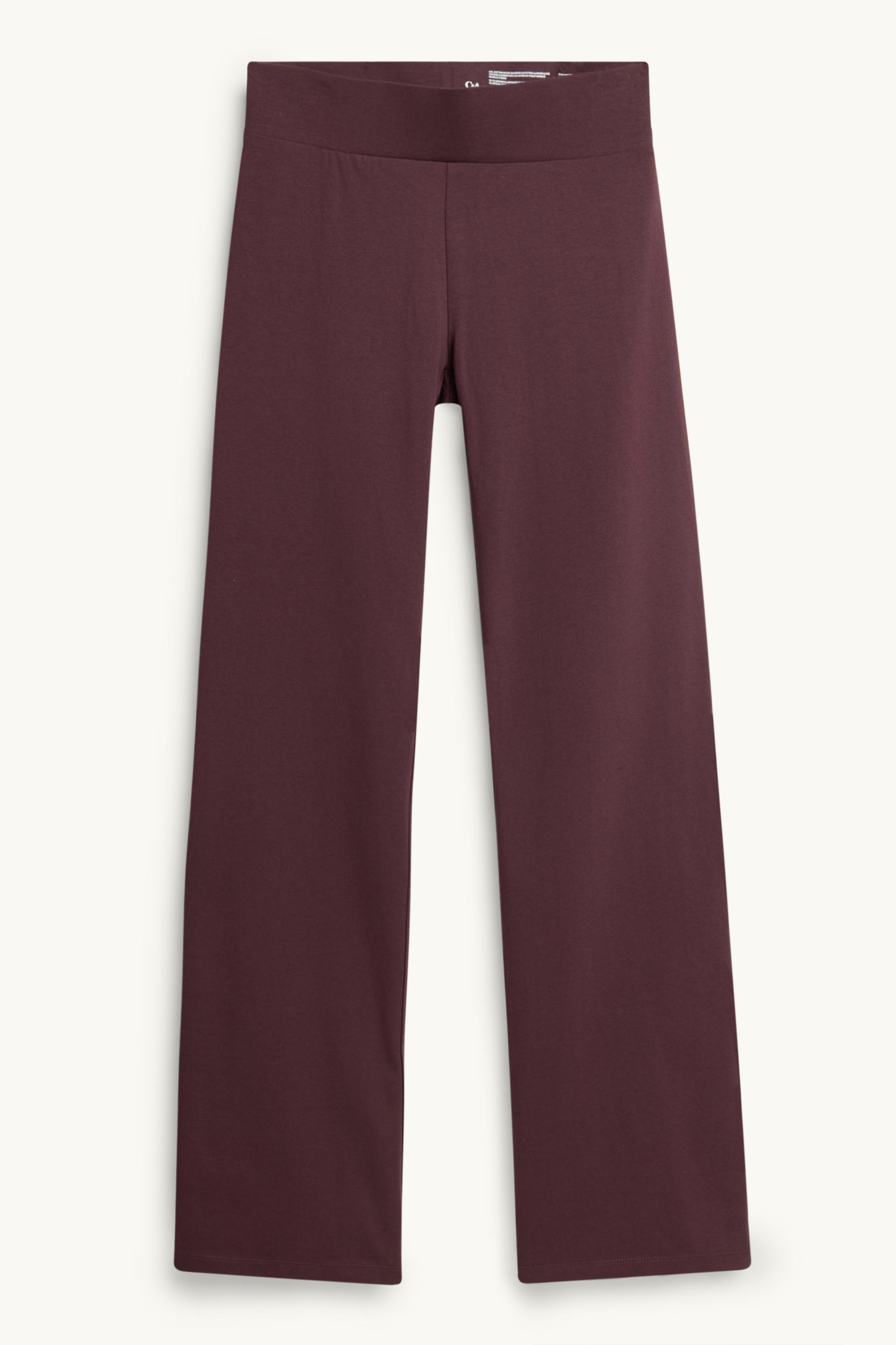 Straight leggings bordeaux