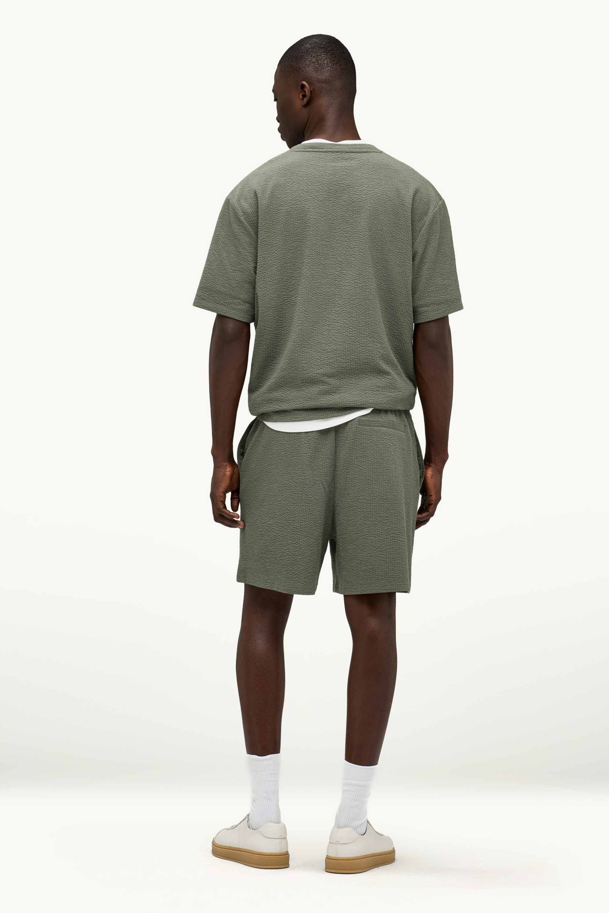 Sweat shorts - textured green