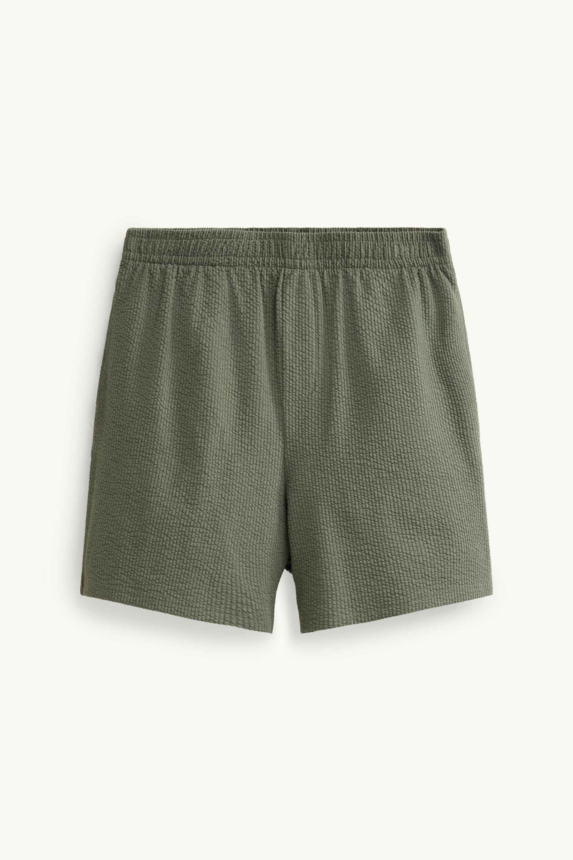 Sweat shorts - textured green