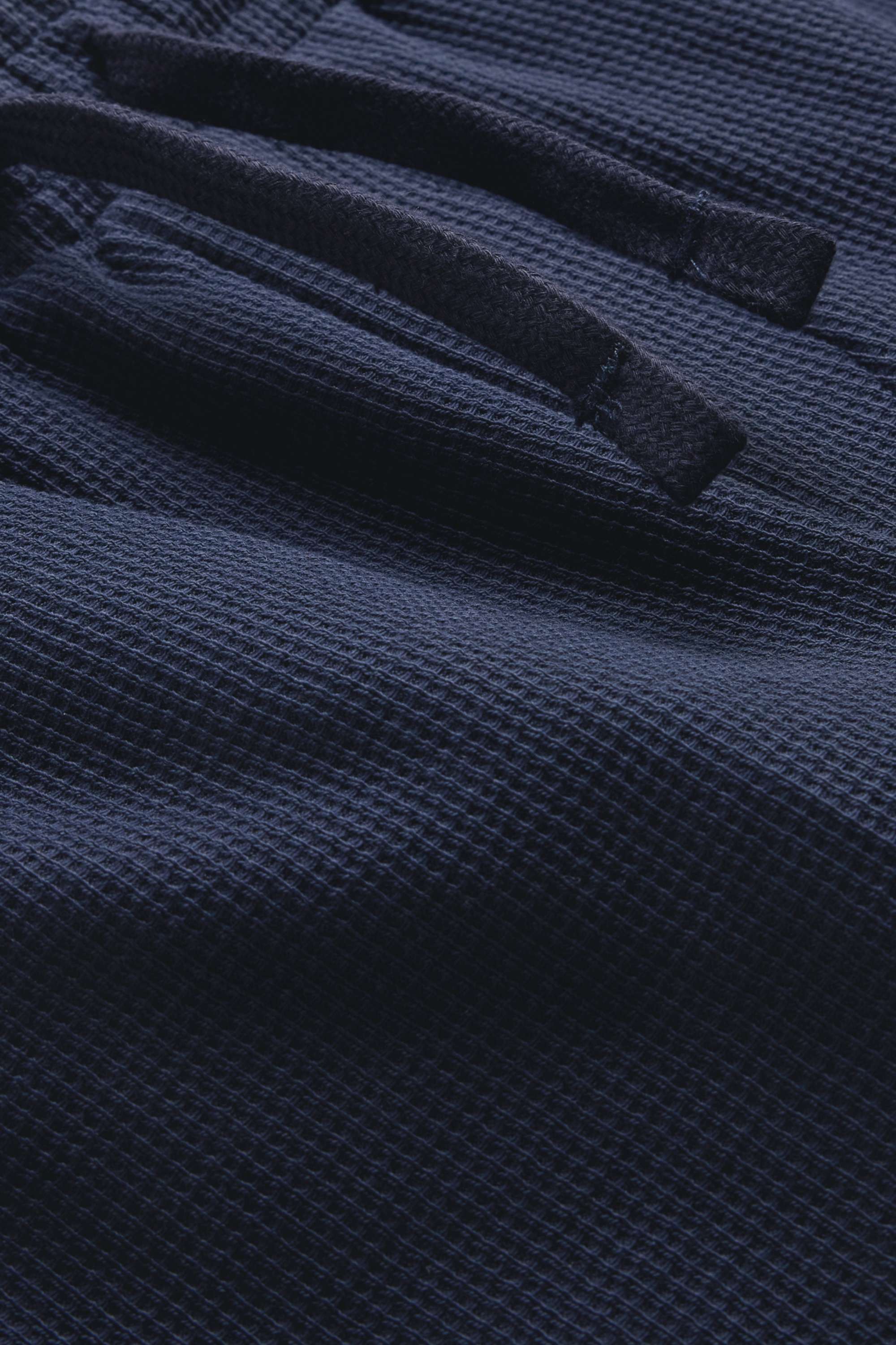 Sweat shorts - textured dark blue