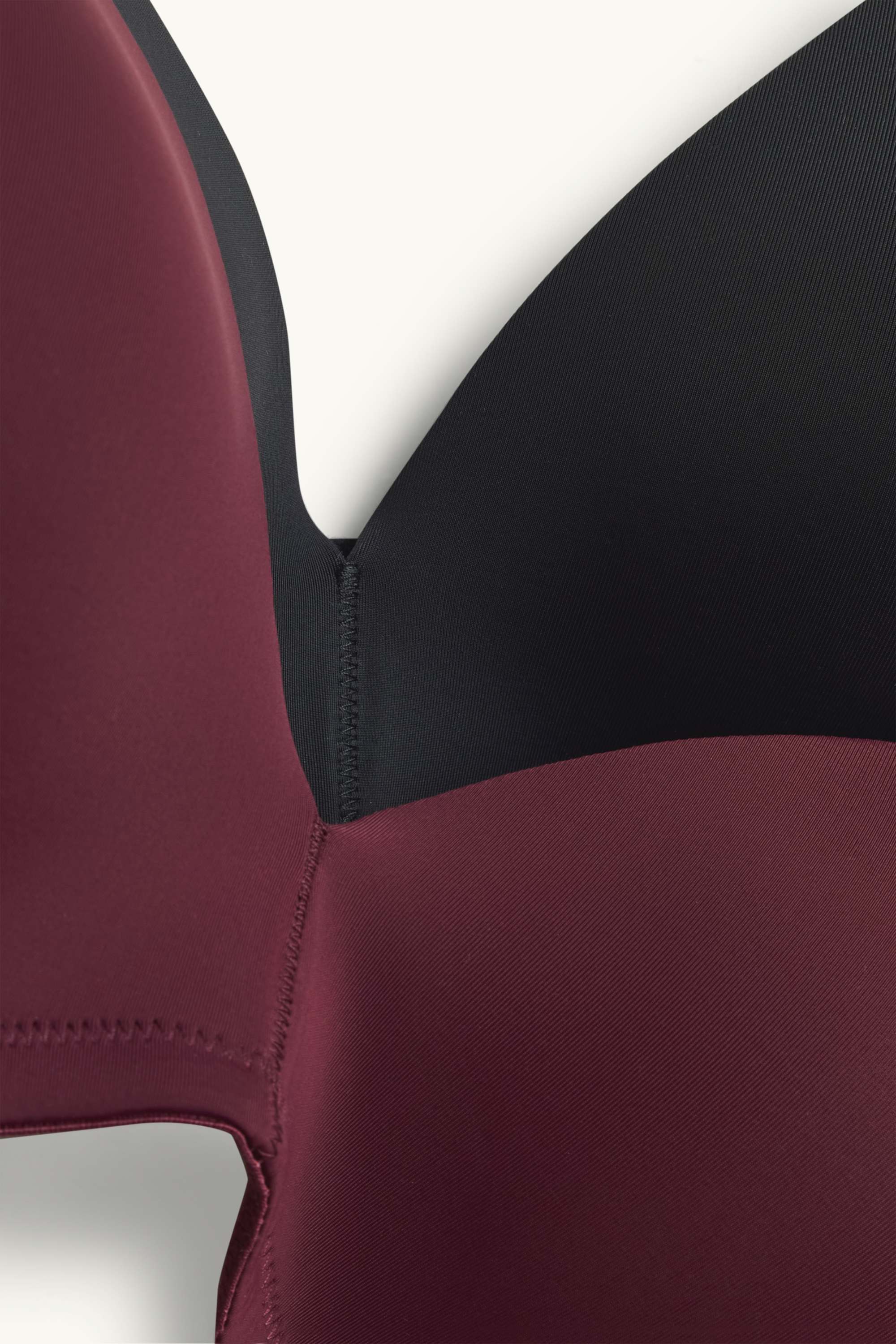 Multipack of 2 - non-wired bra - padded bordeaux / black