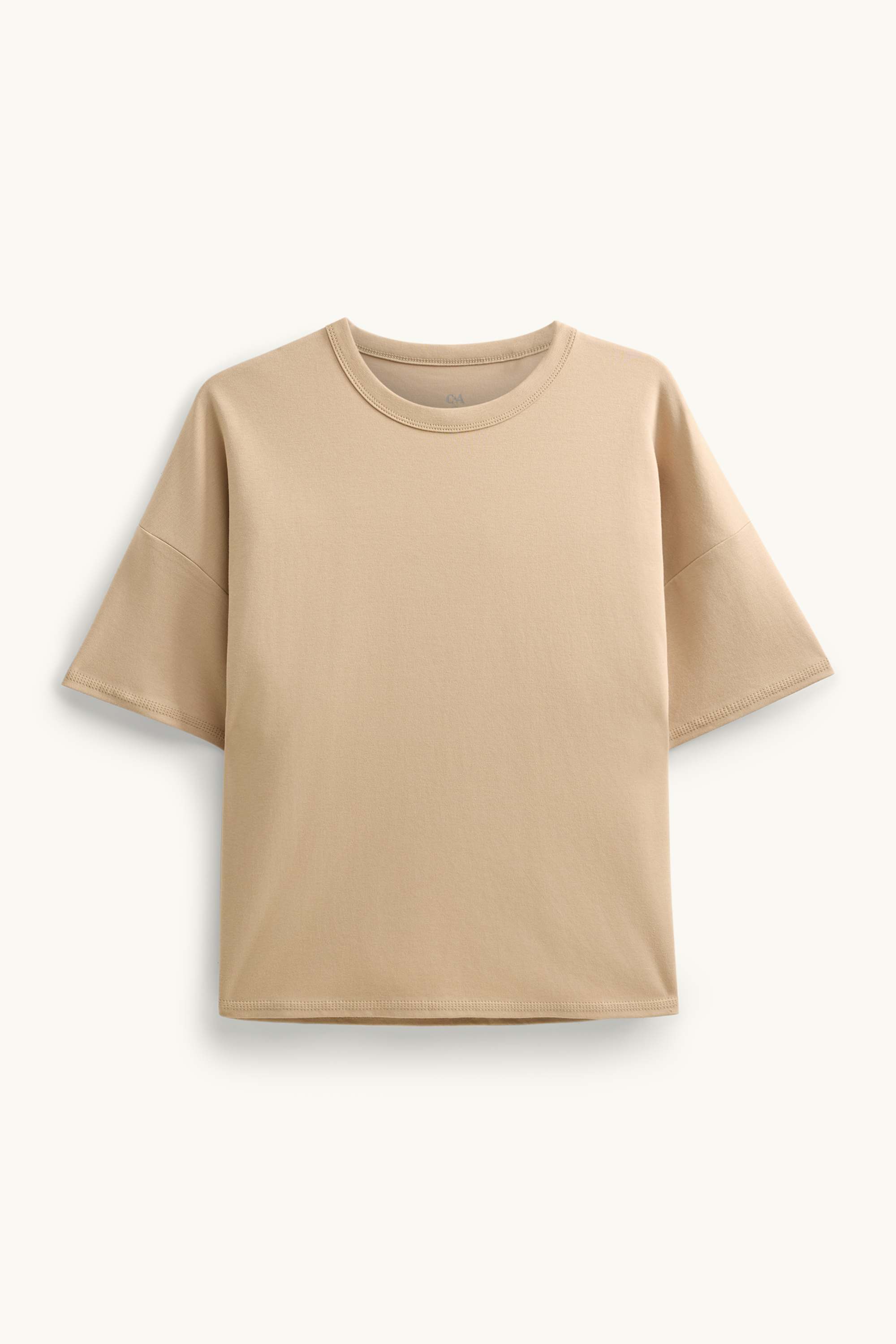 T-shirt - oversized beige