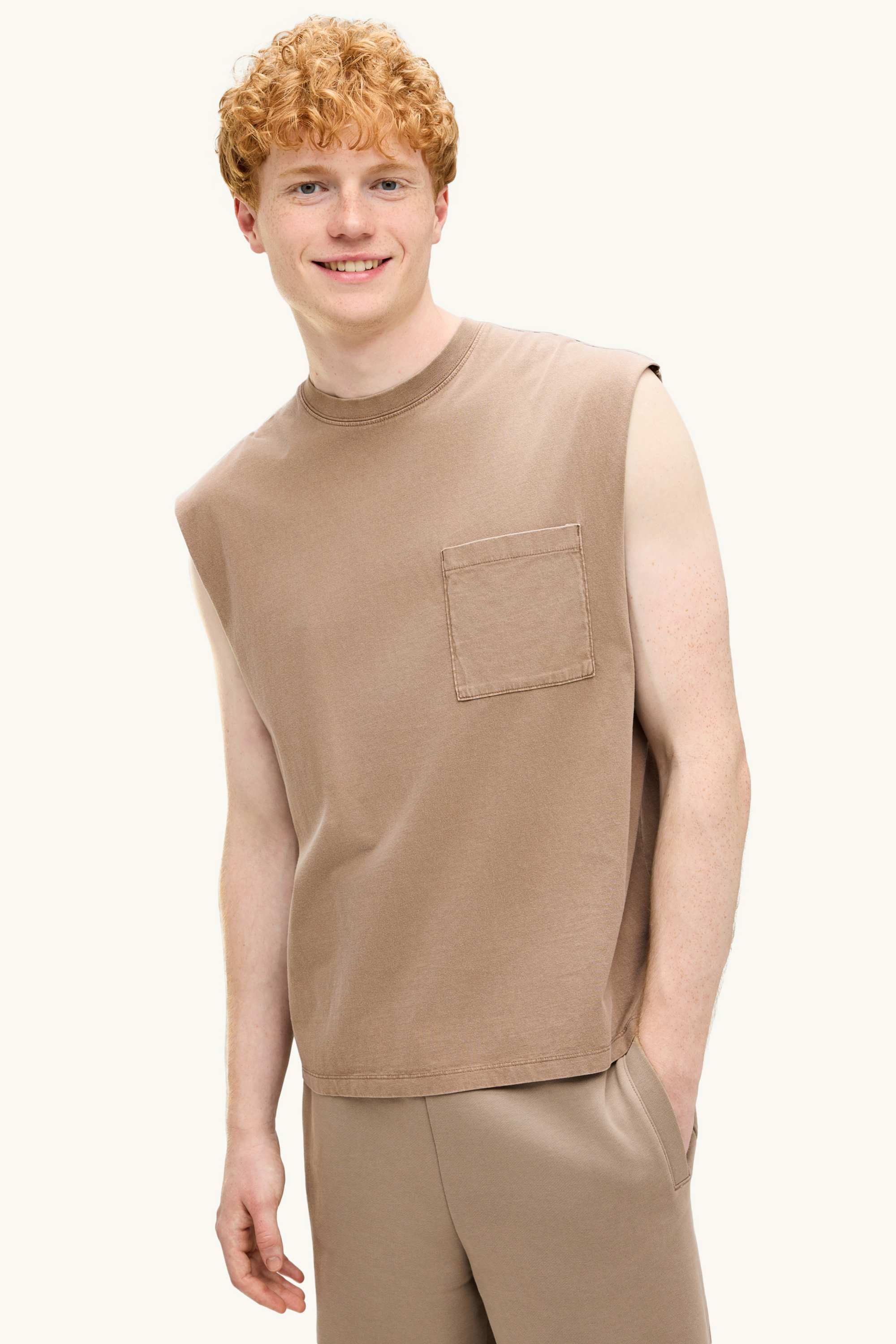 Vest top brown