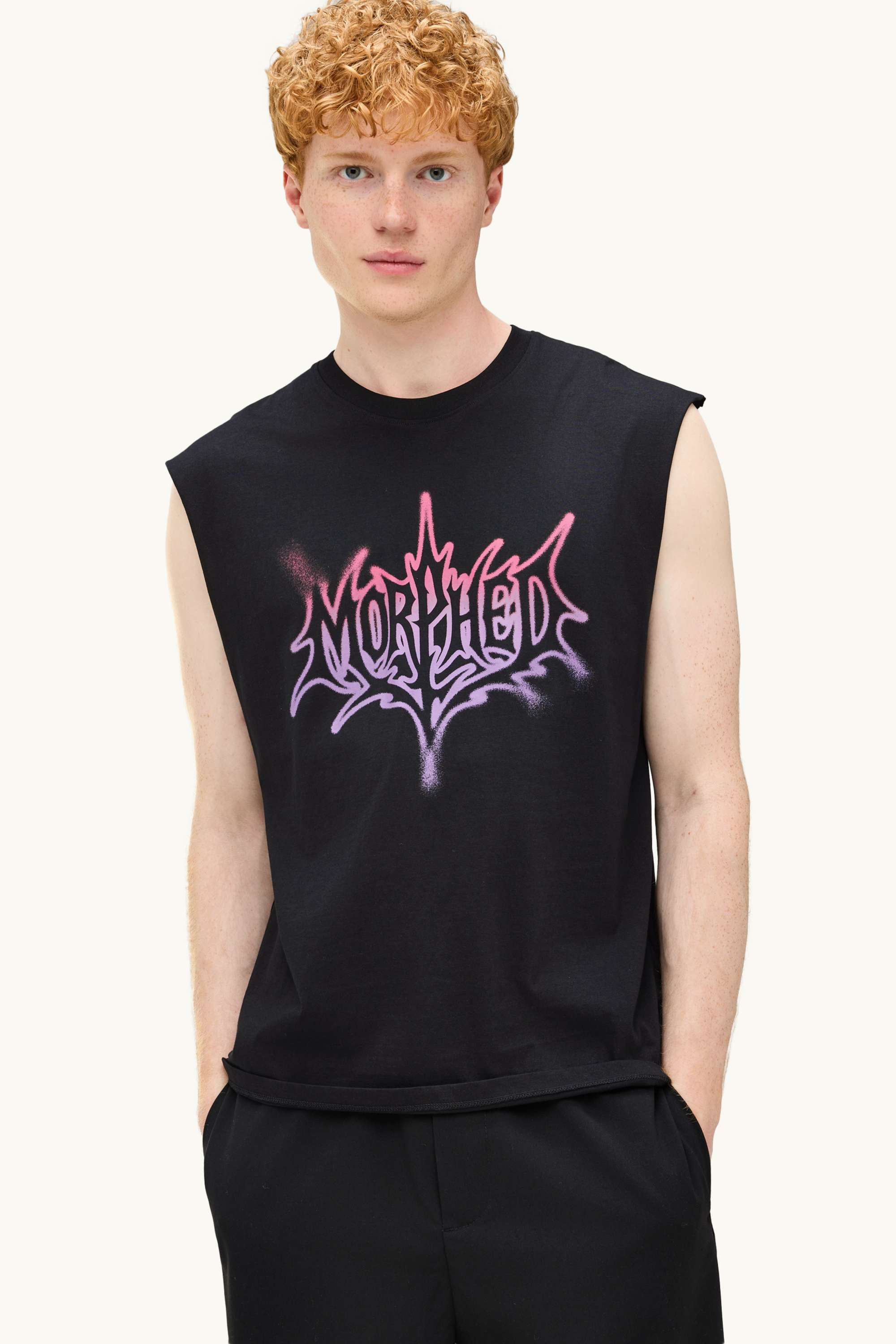 Top - relaxed fit black