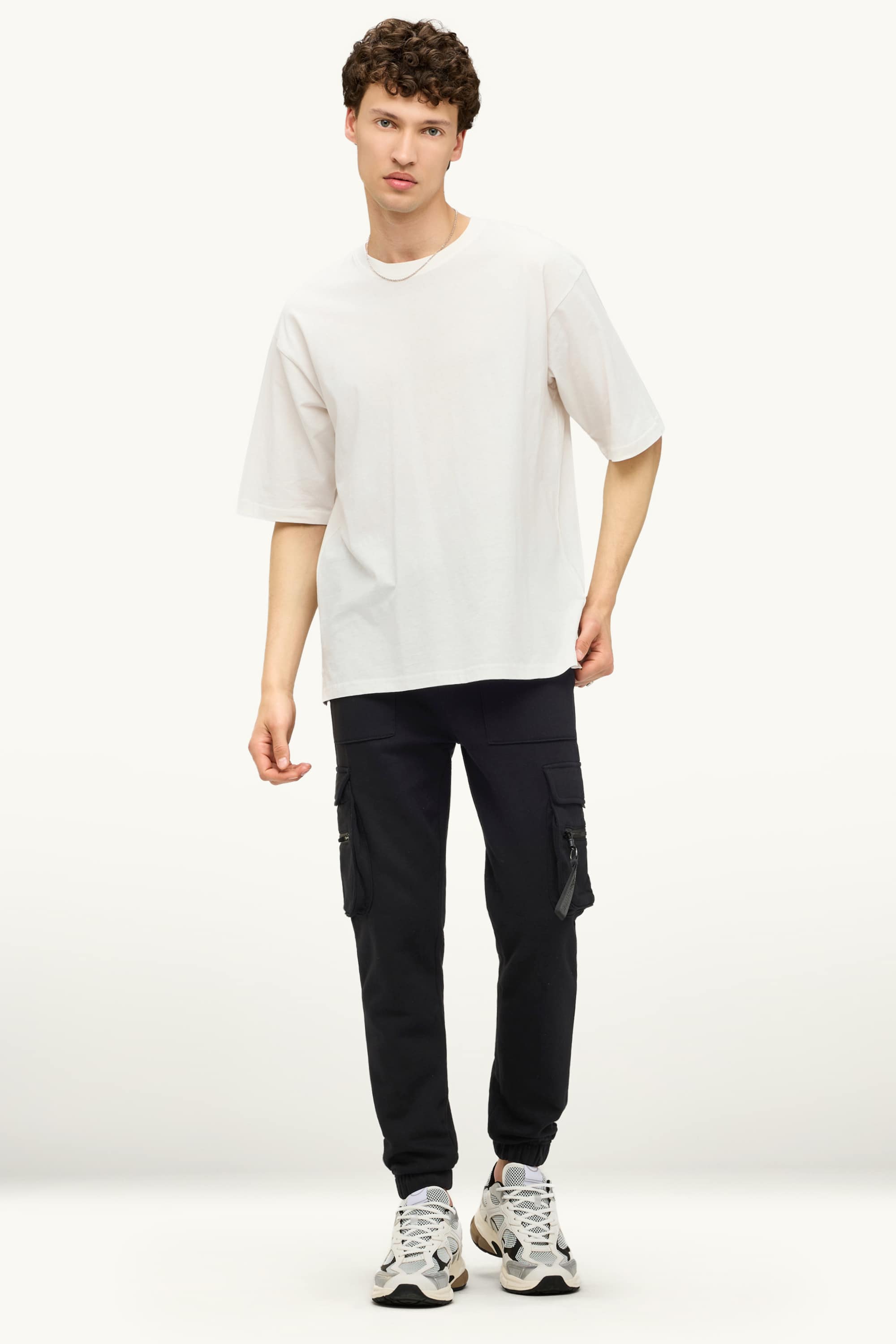 Cargo joggers black