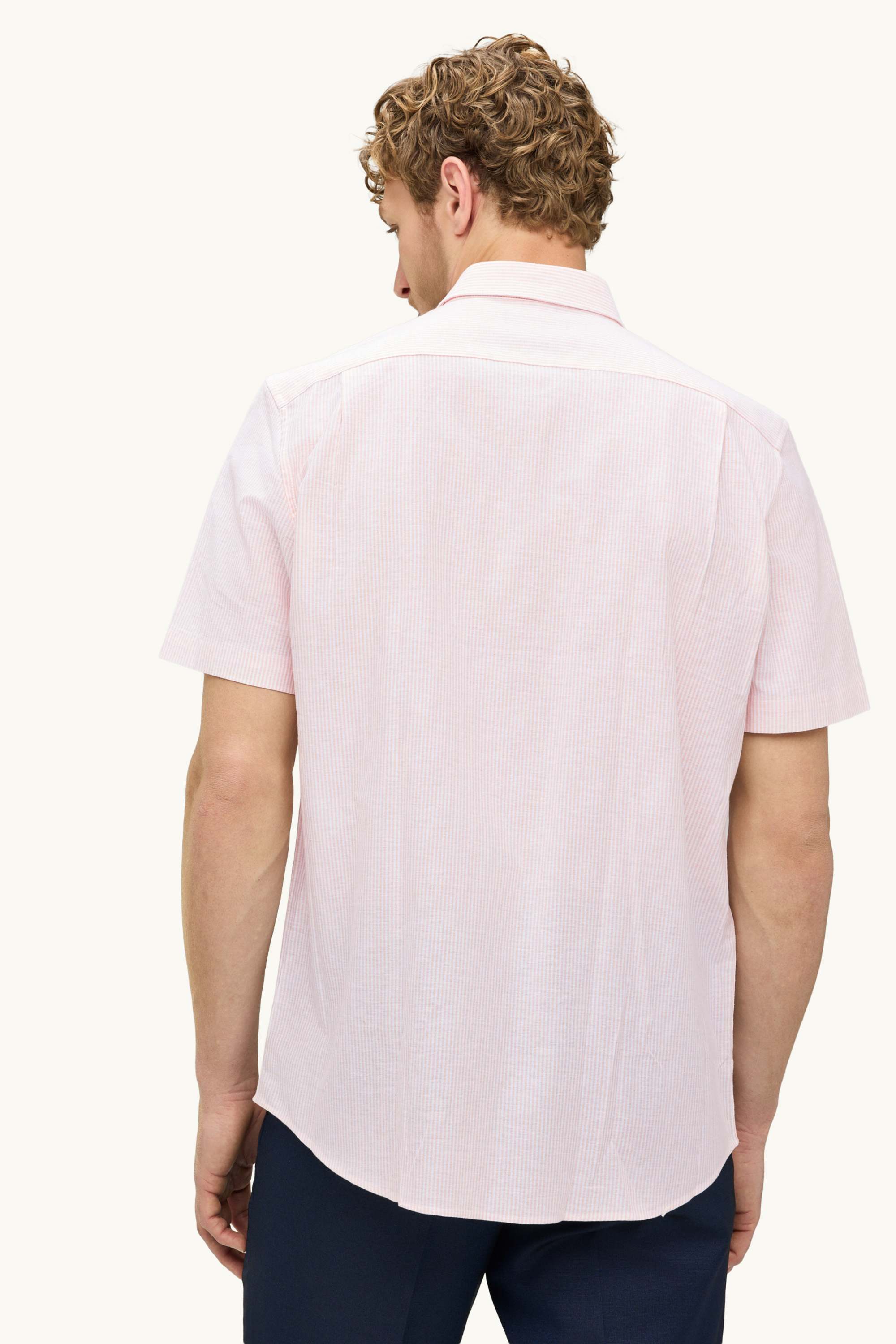 Shirt - regular fit - button-down collar rose