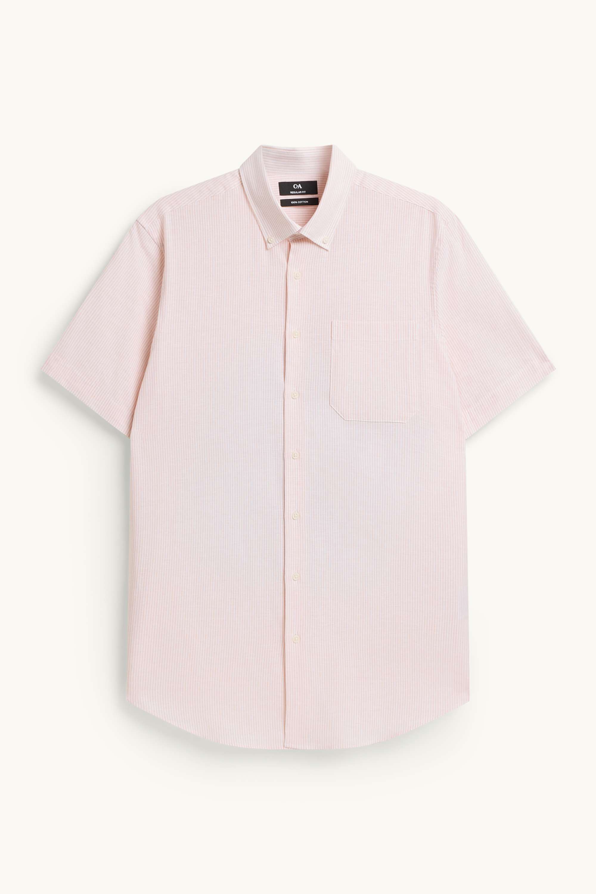 Shirt - regular fit - button-down collar rose