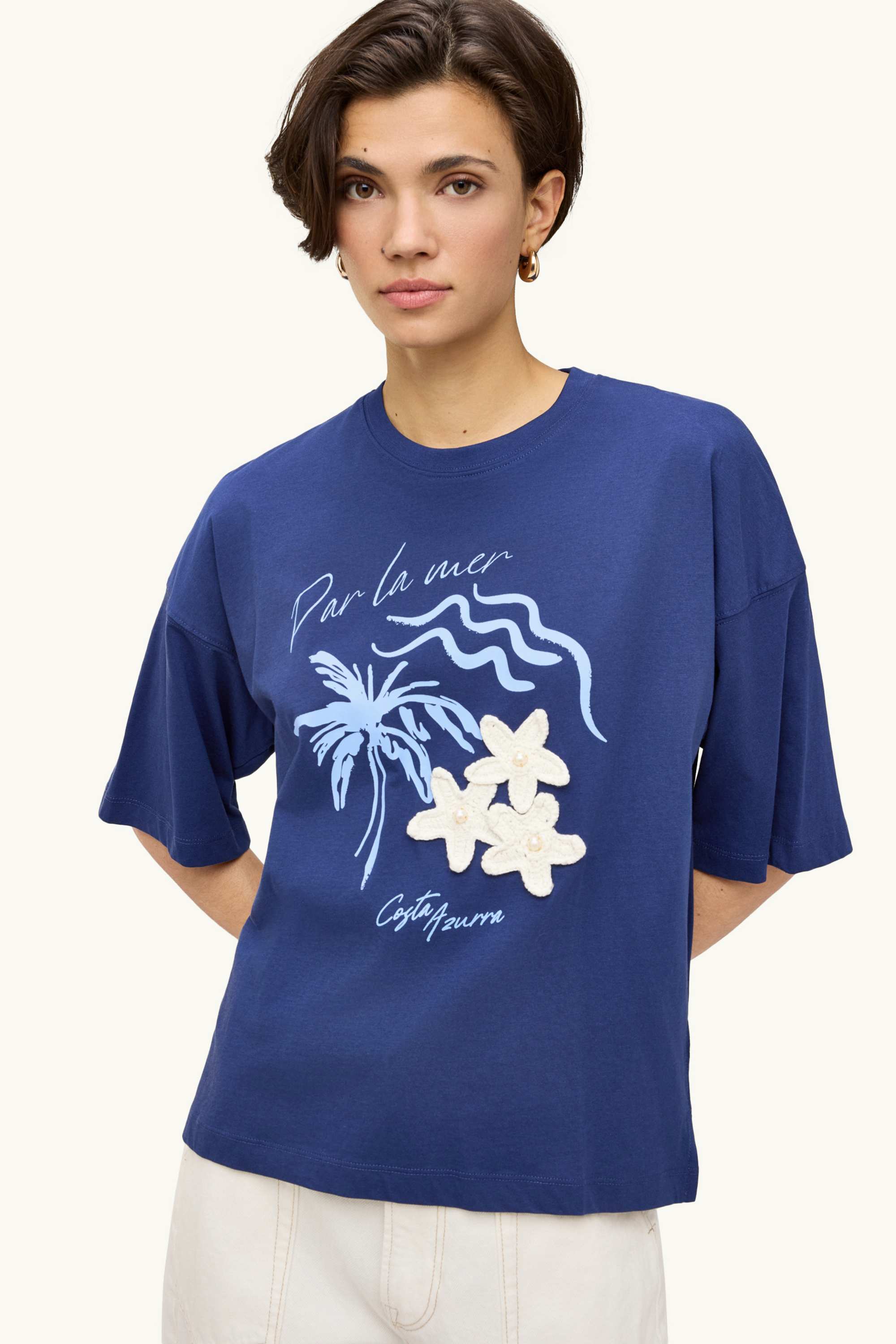 T-shirt - regular fit dark blue