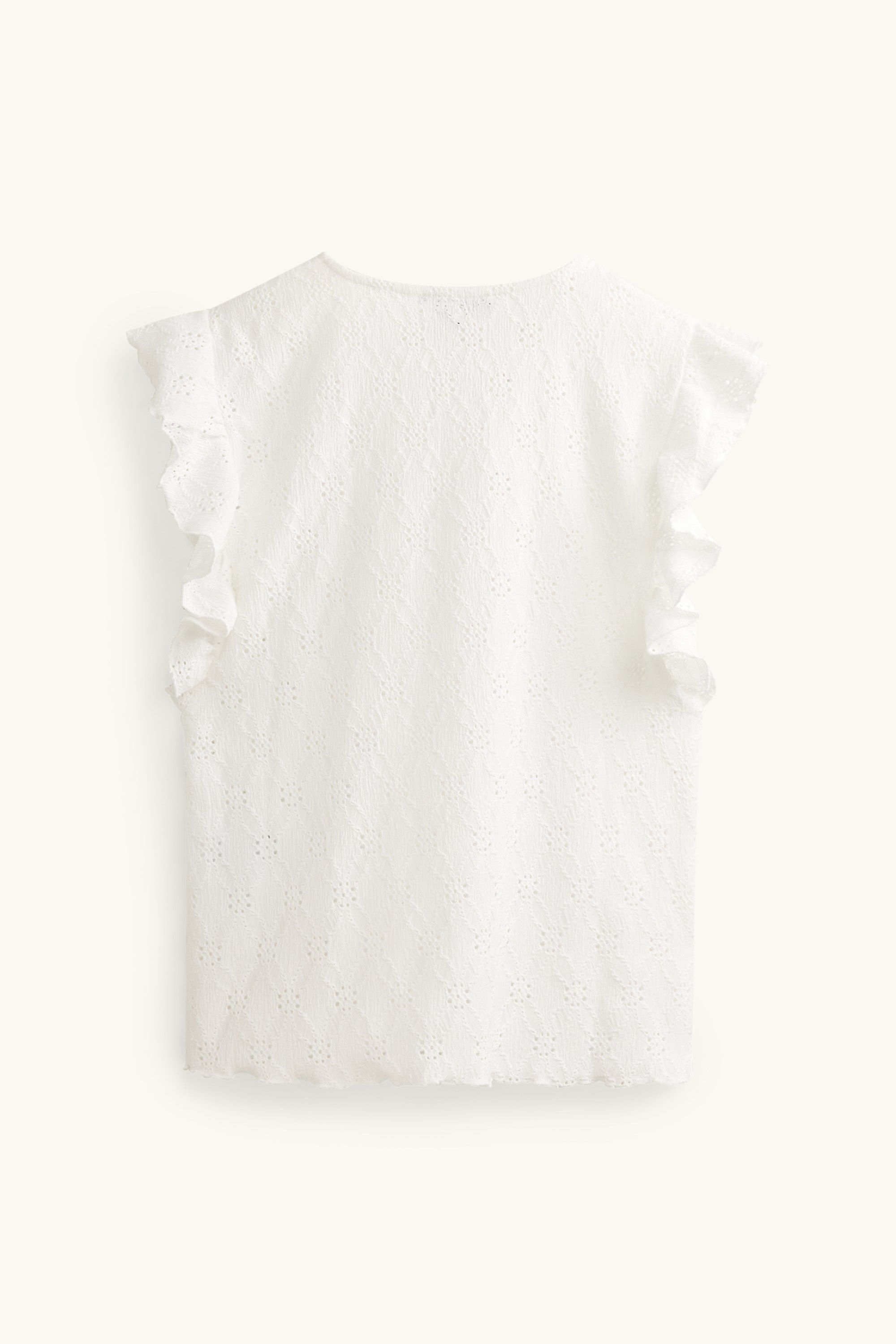 T-shirt - regular fit - broderie anglaise white