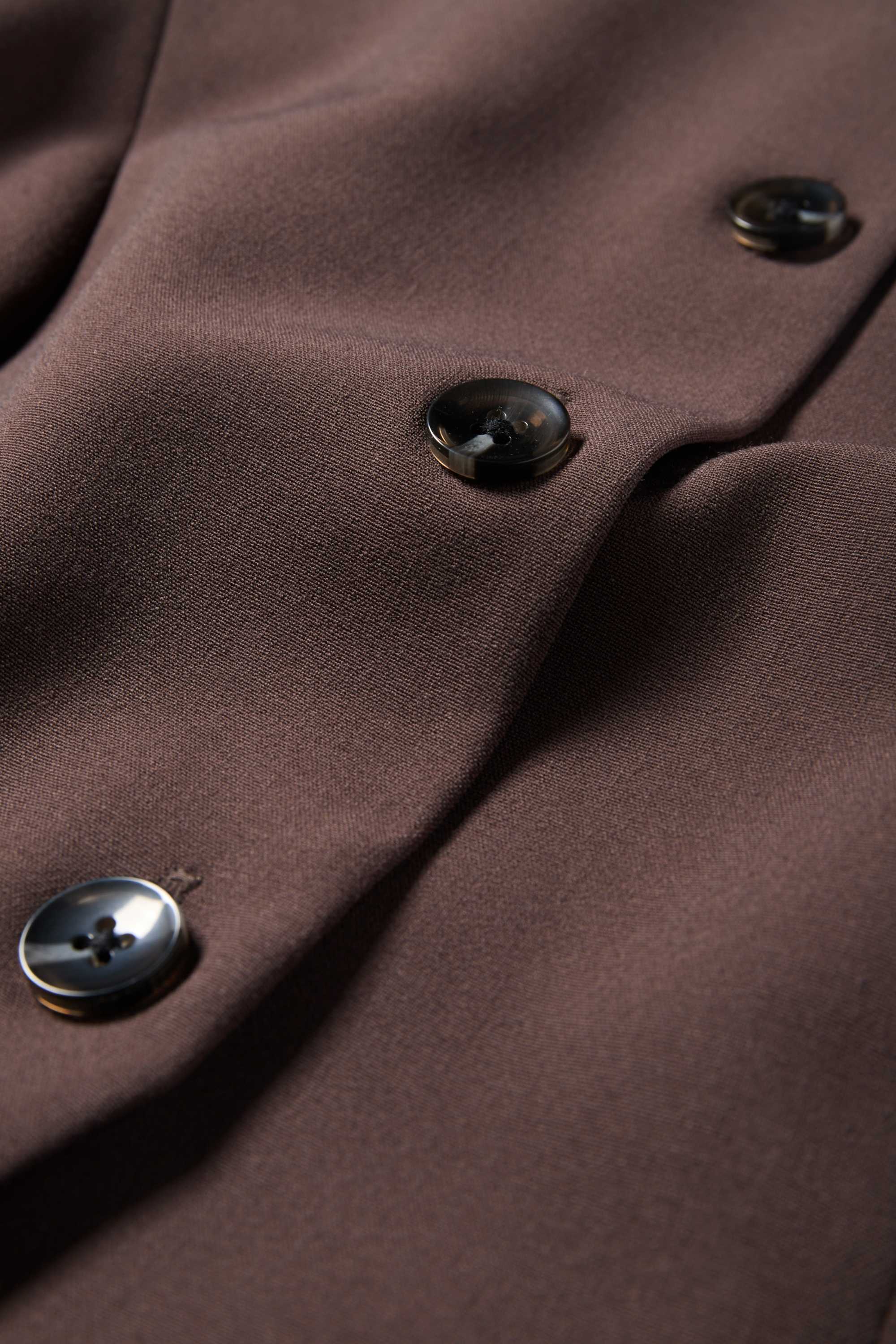 Waistcoat - fitted dark brown