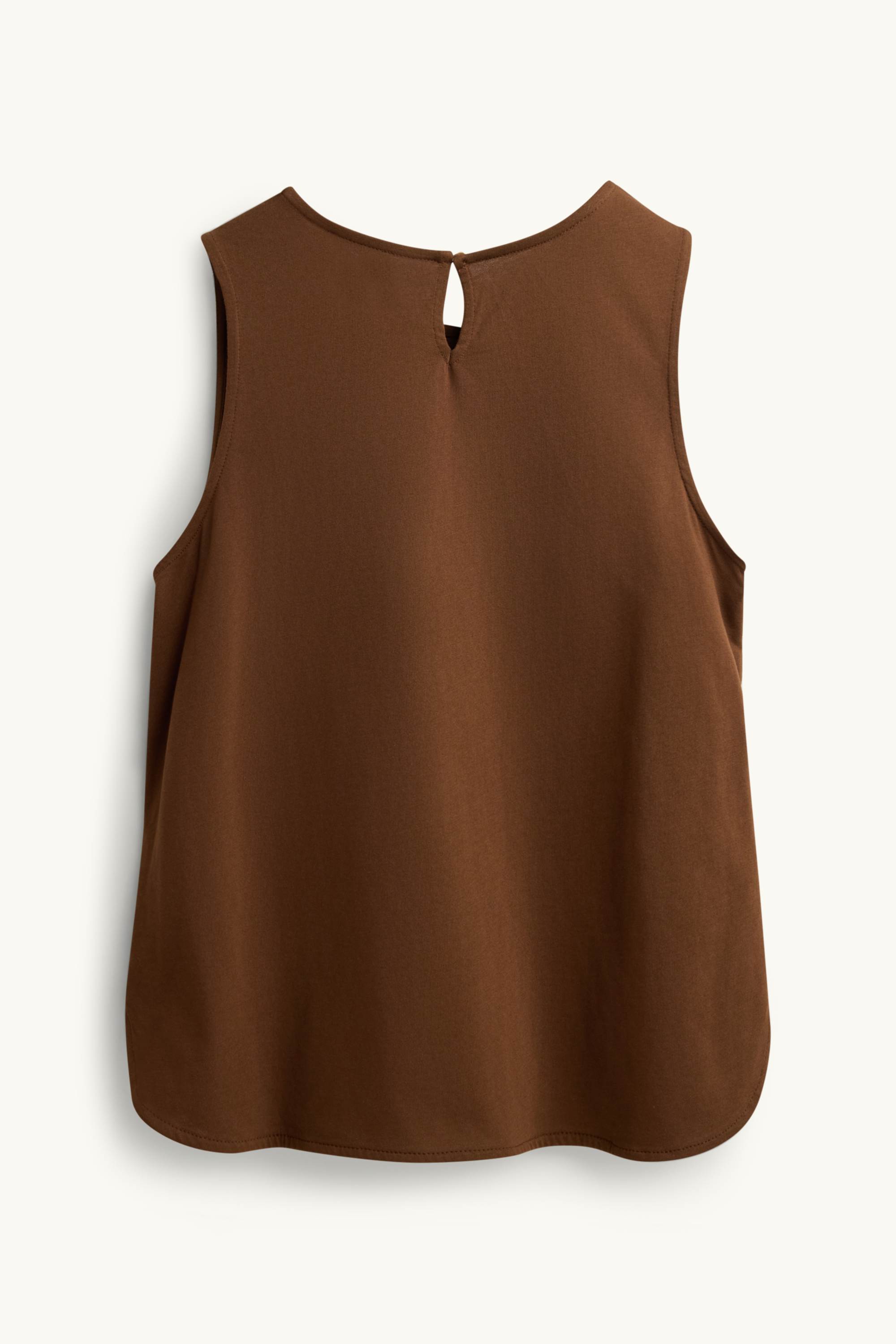 Top - patterned brown