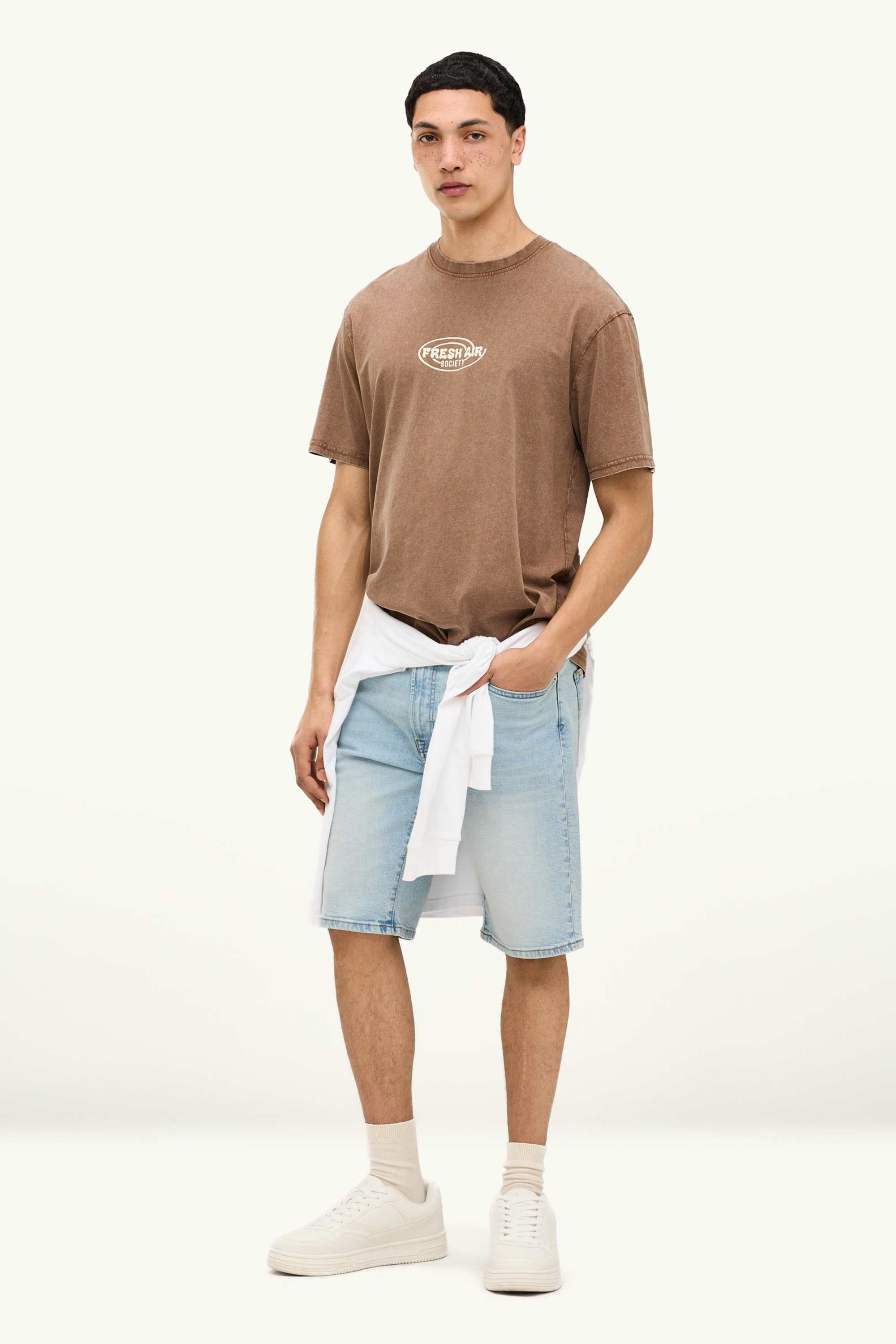 T-shirt - relaxed fit brown