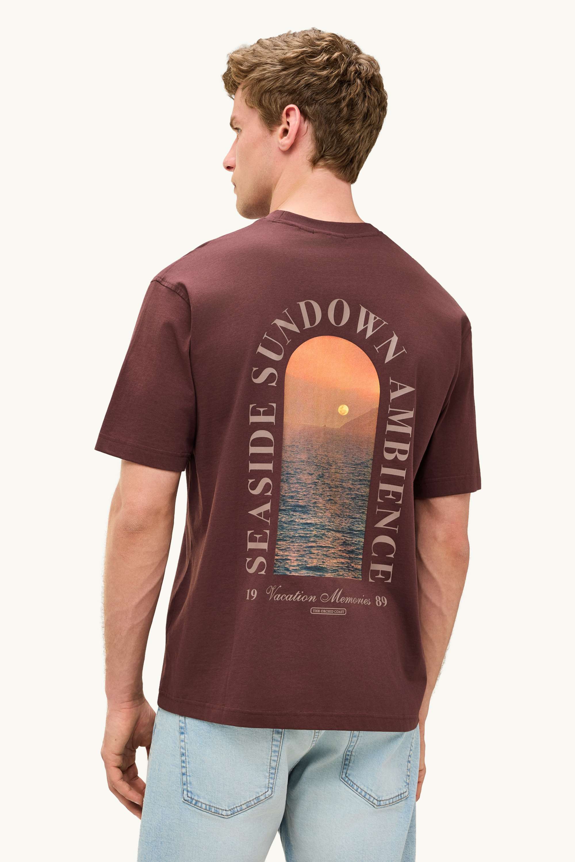 T-shirt - relaxed fit dark brown