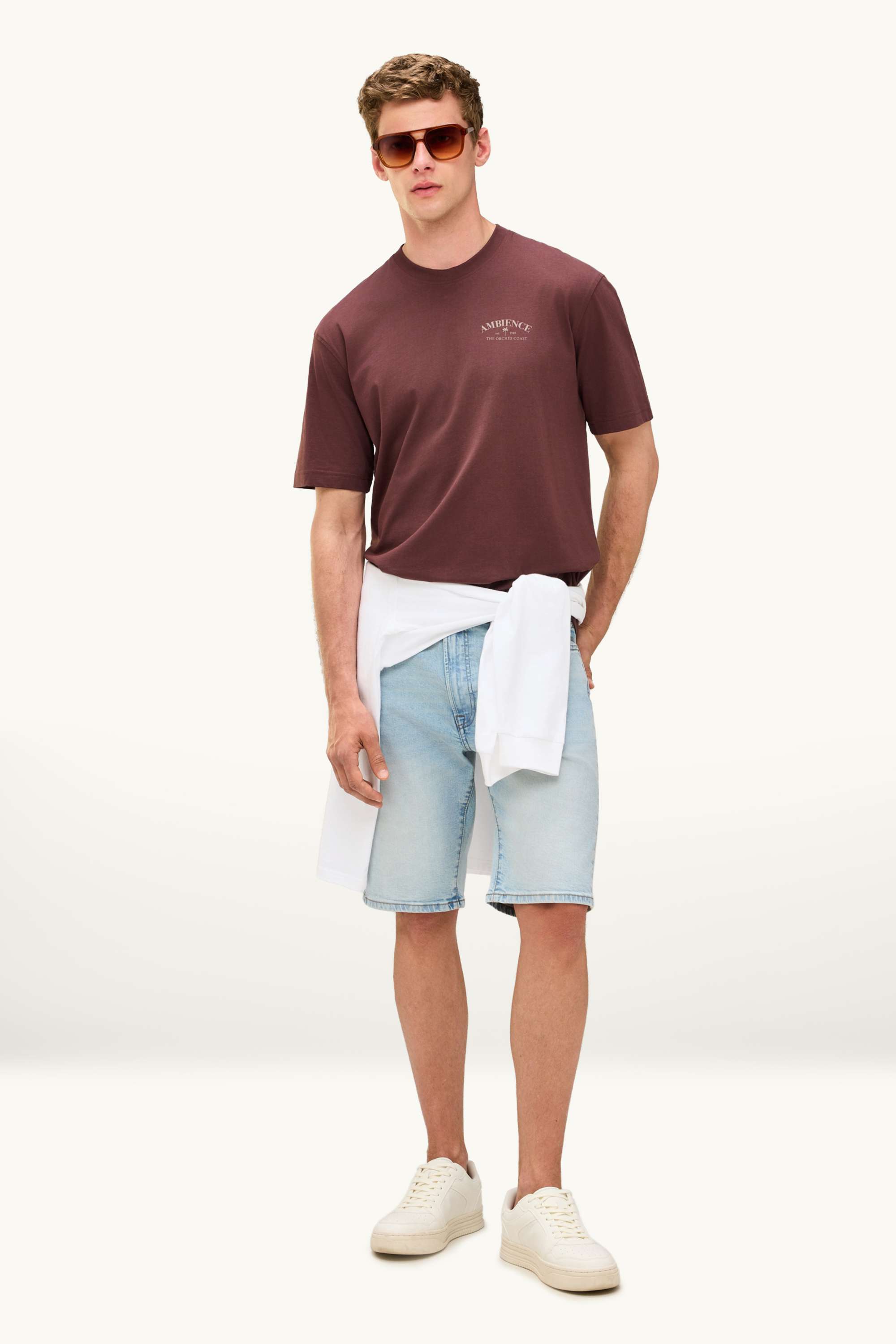 T-shirt - relaxed fit dark brown