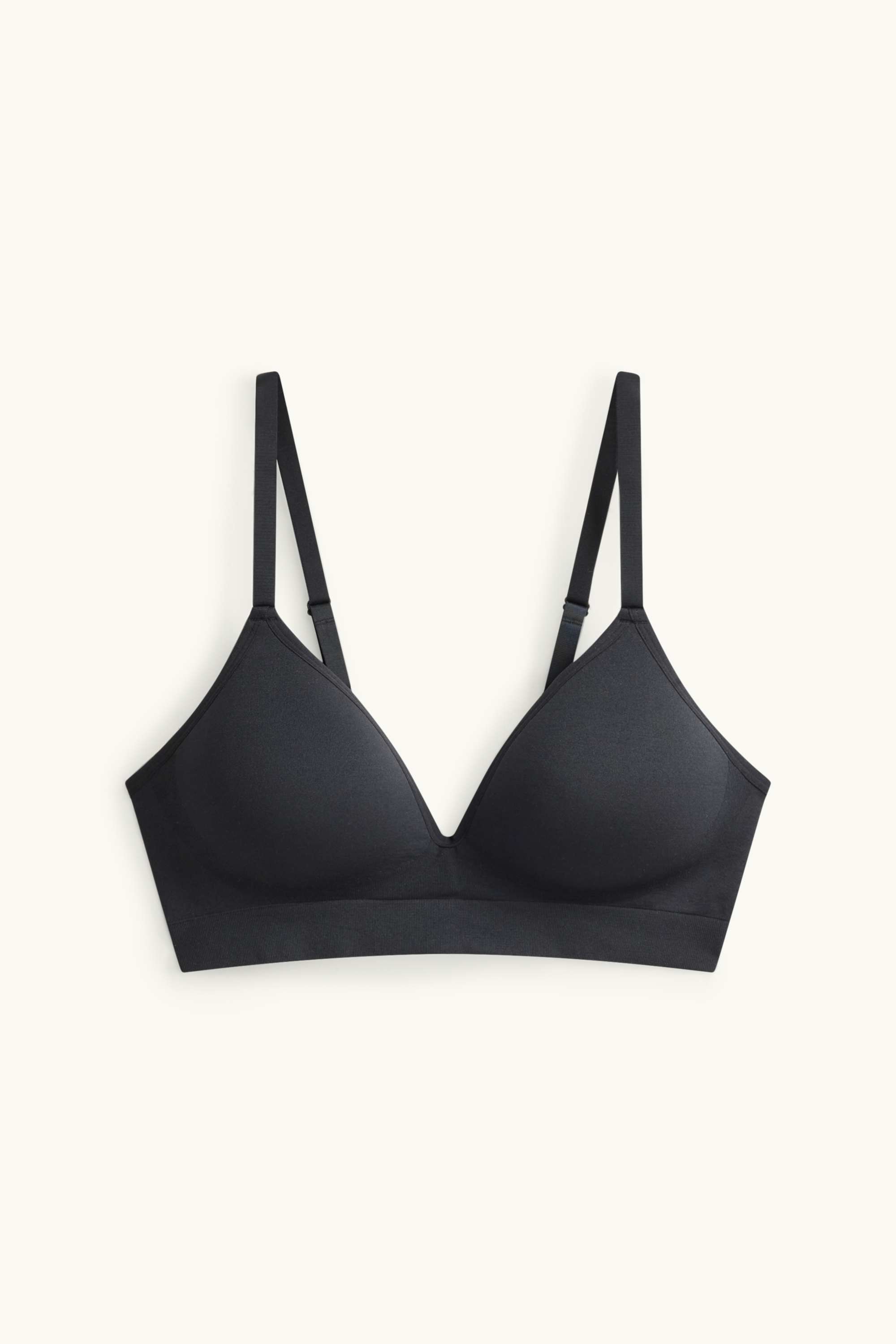 Non-wired bra - padded - seamless black