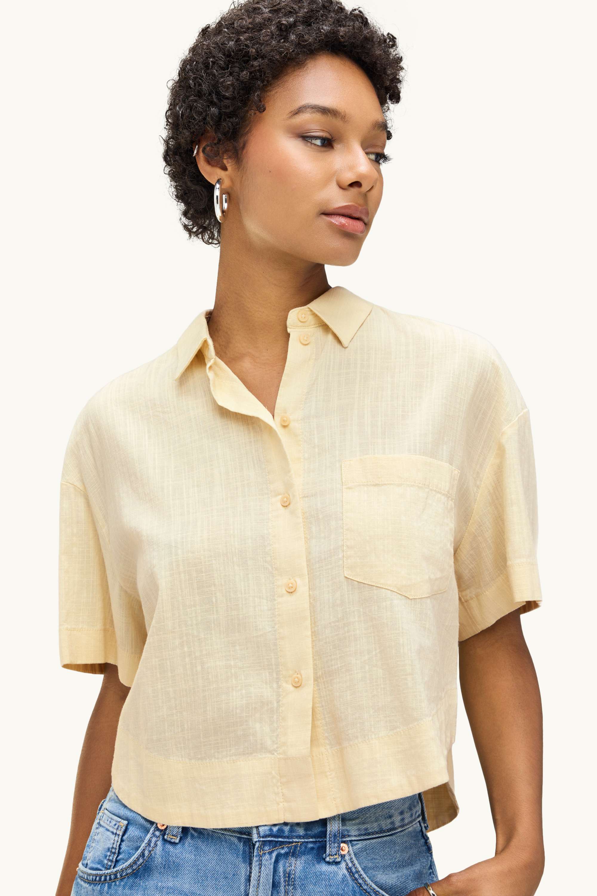 Shirt blouse creme
