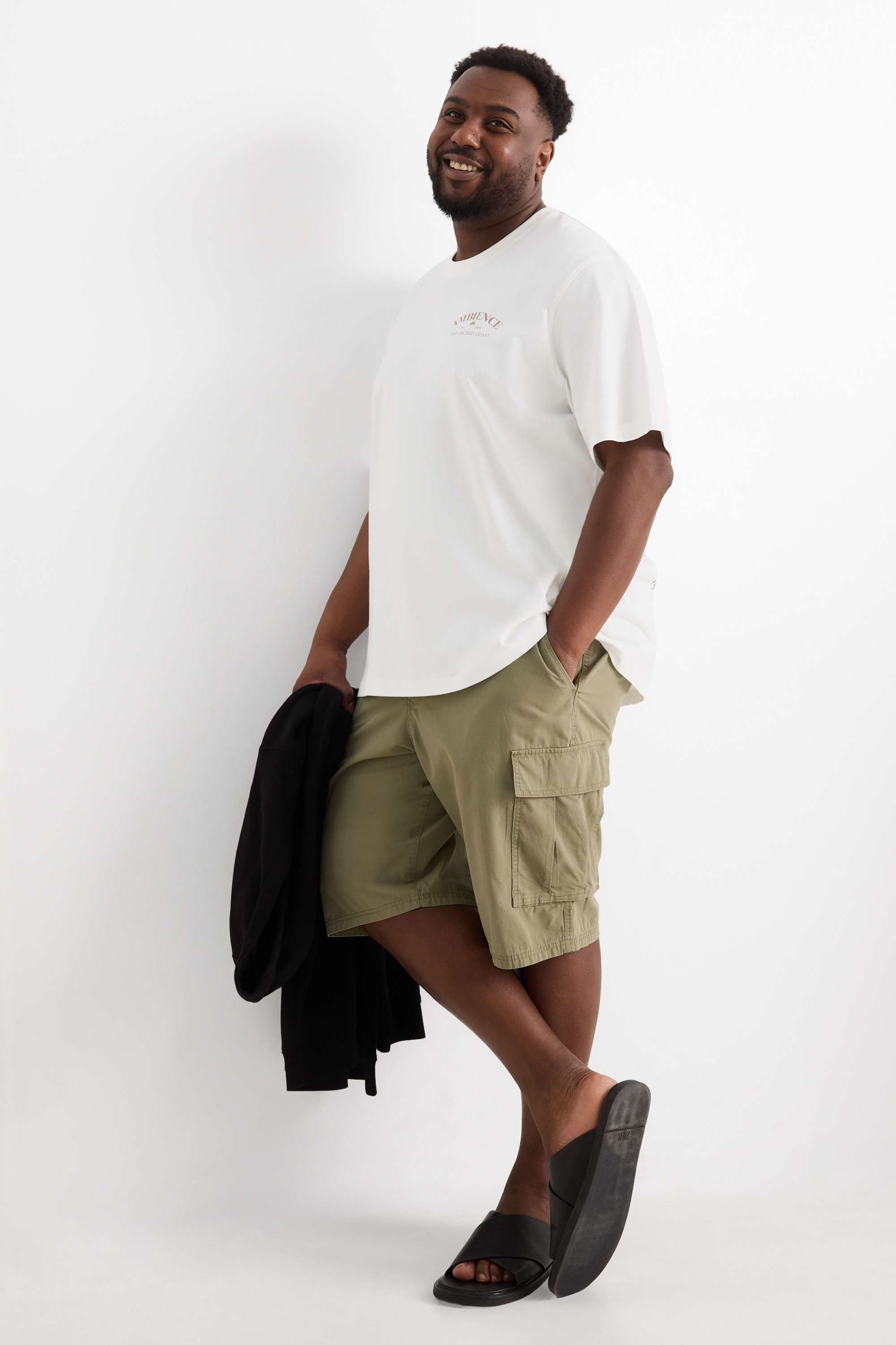 T-shirt - relaxed fit cremewhite
