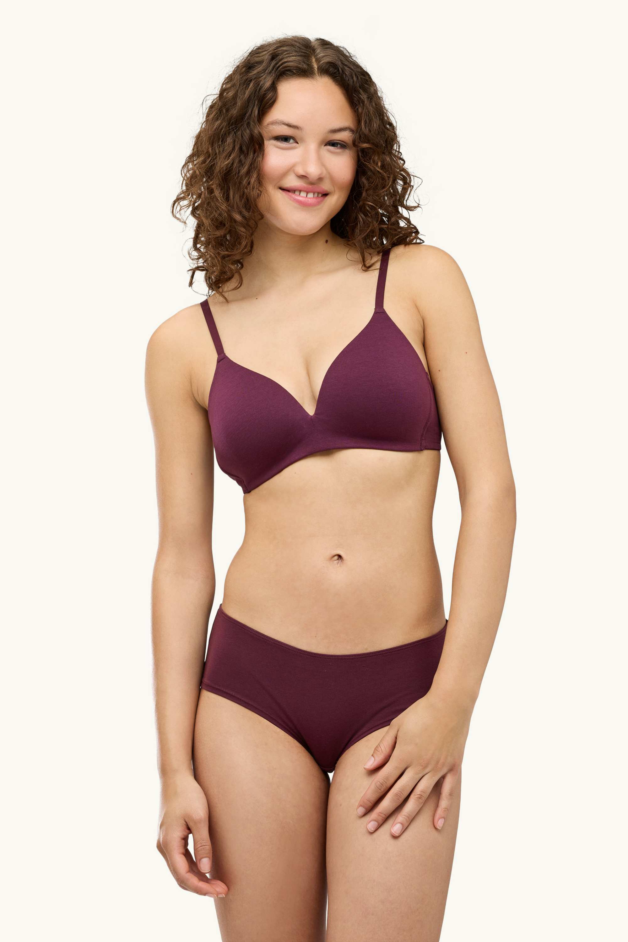 Multipack of 2 - non-wired bra - padded rose / dark red
