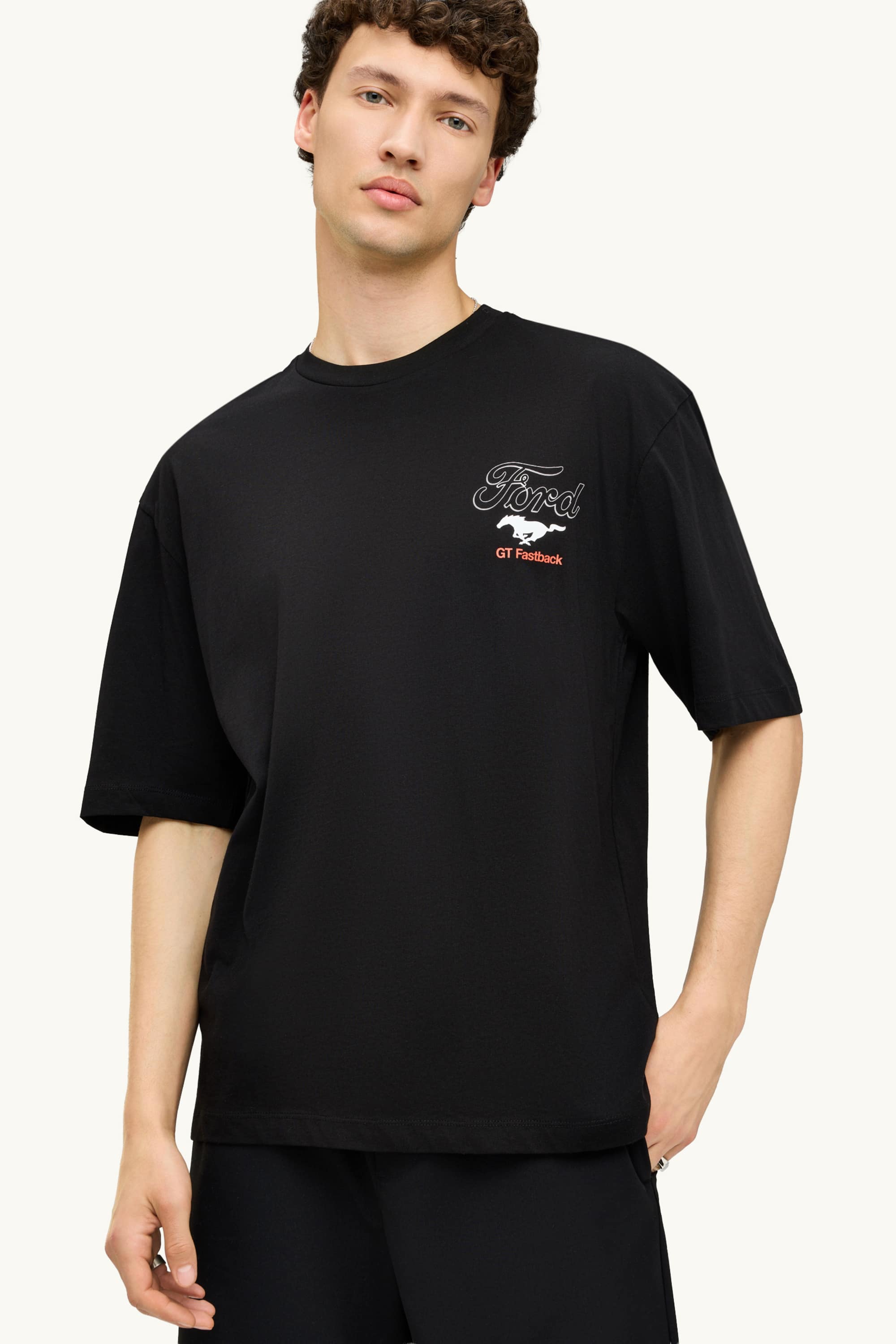 T-shirt - oversized - Ford Mustang black