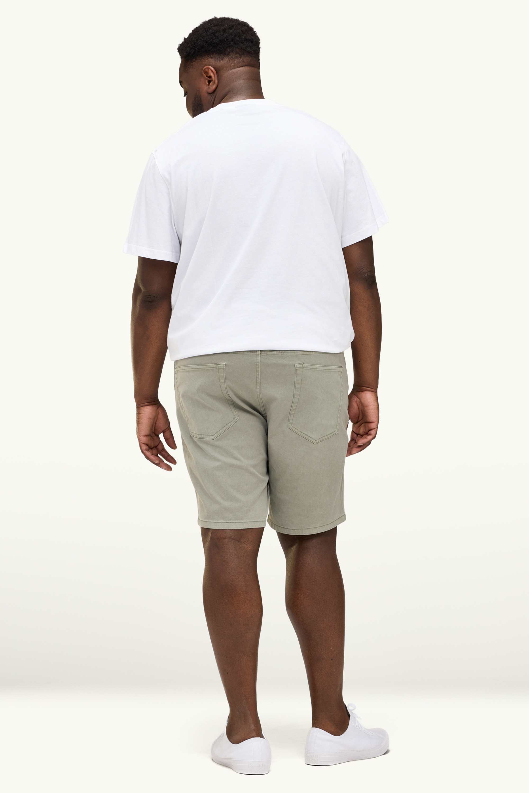 Denim shorts khaki