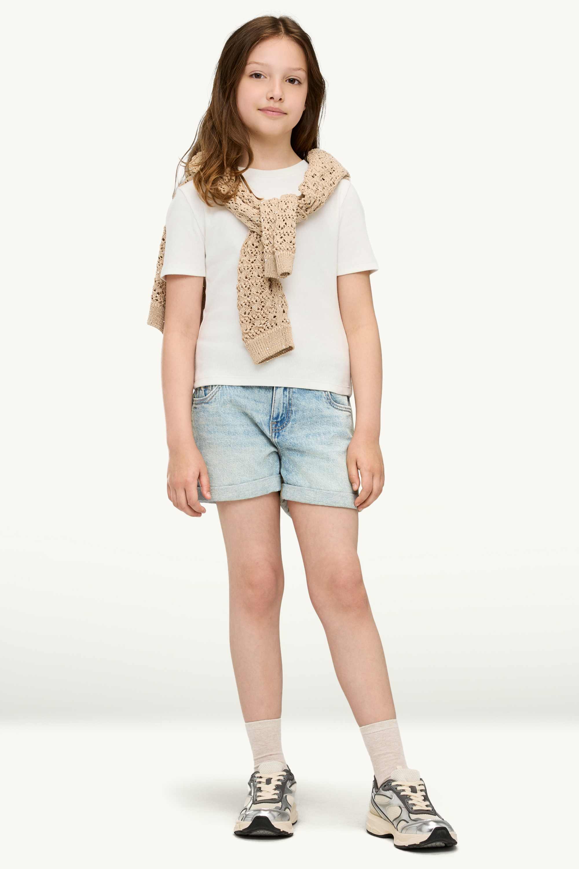 Denim shorts light blue