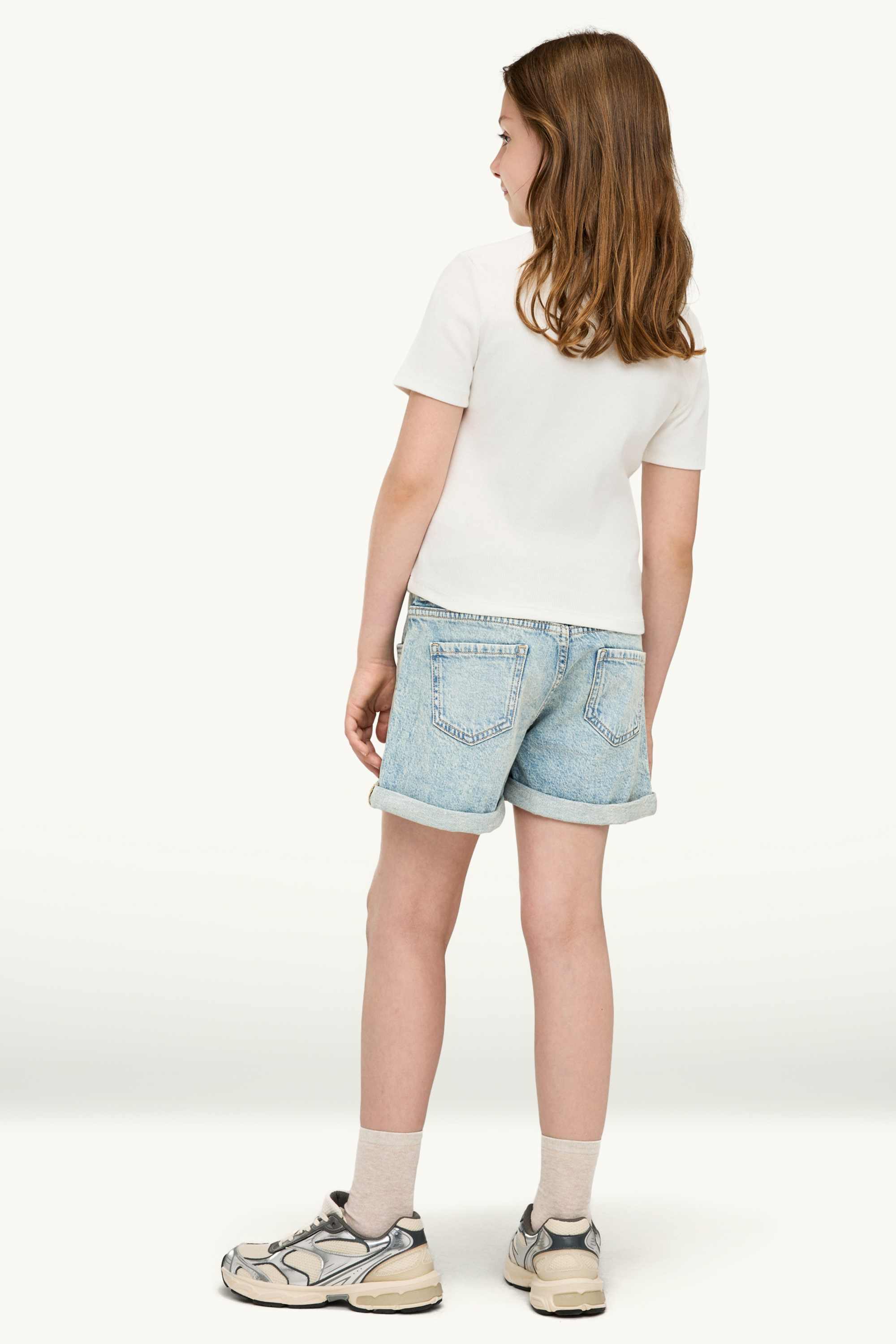 Denim shorts light blue