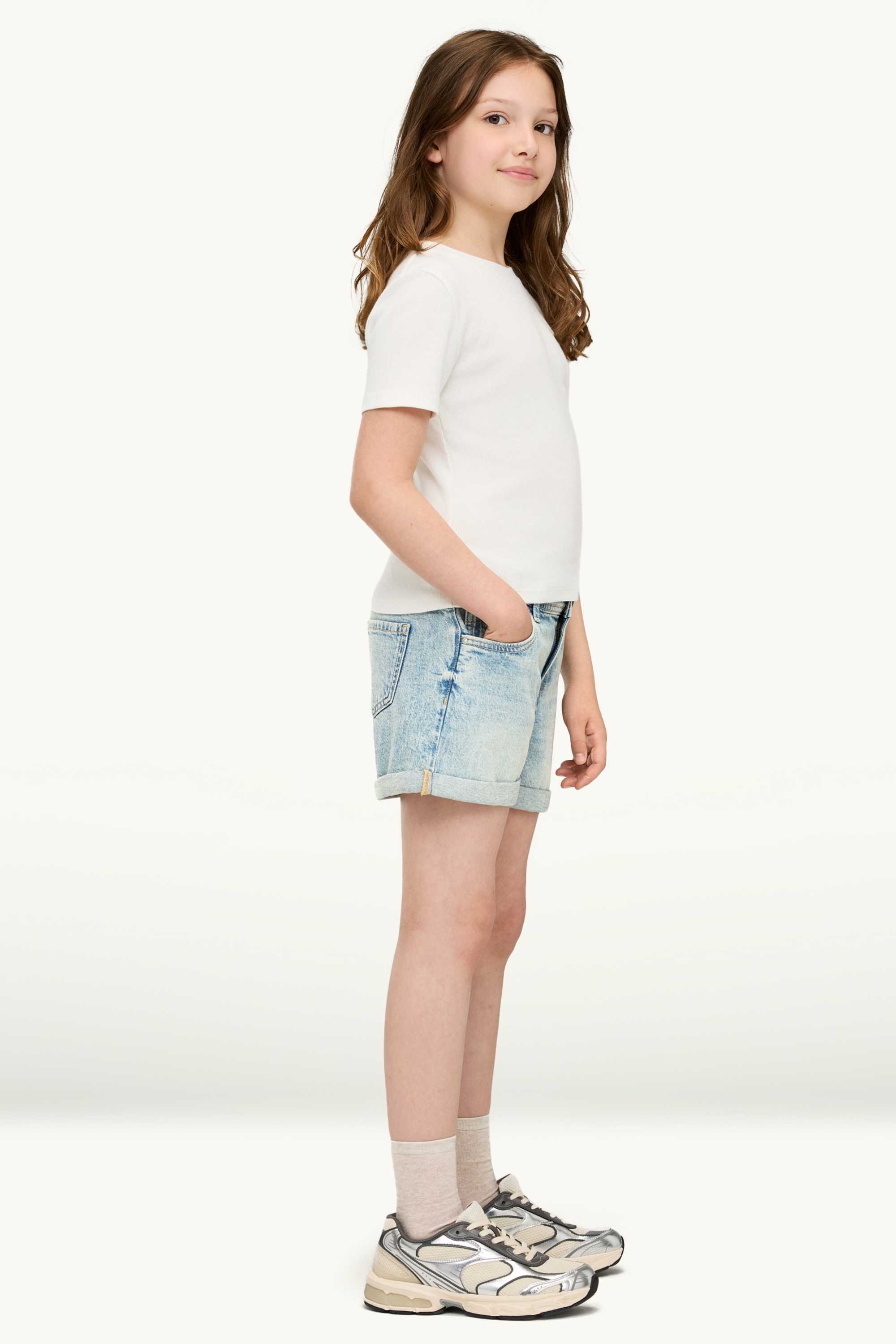 Denim shorts light blue