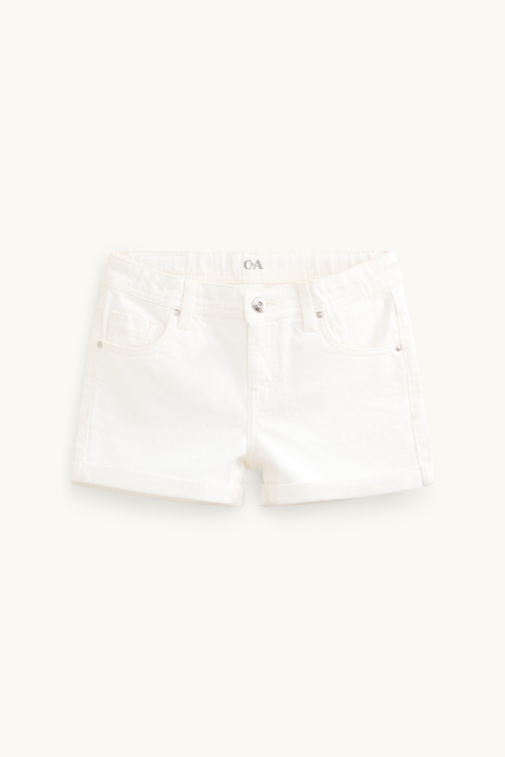 Denim shorts white