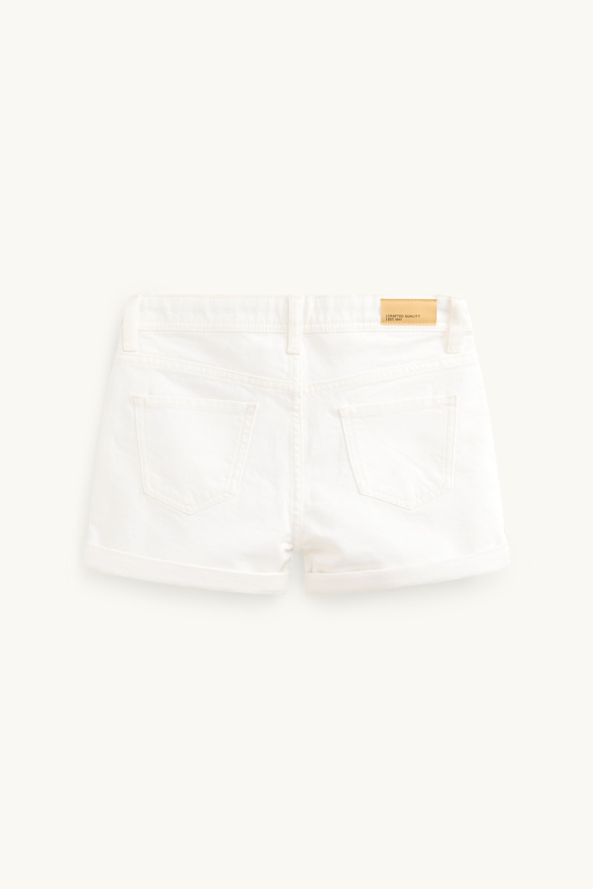 Denim shorts white