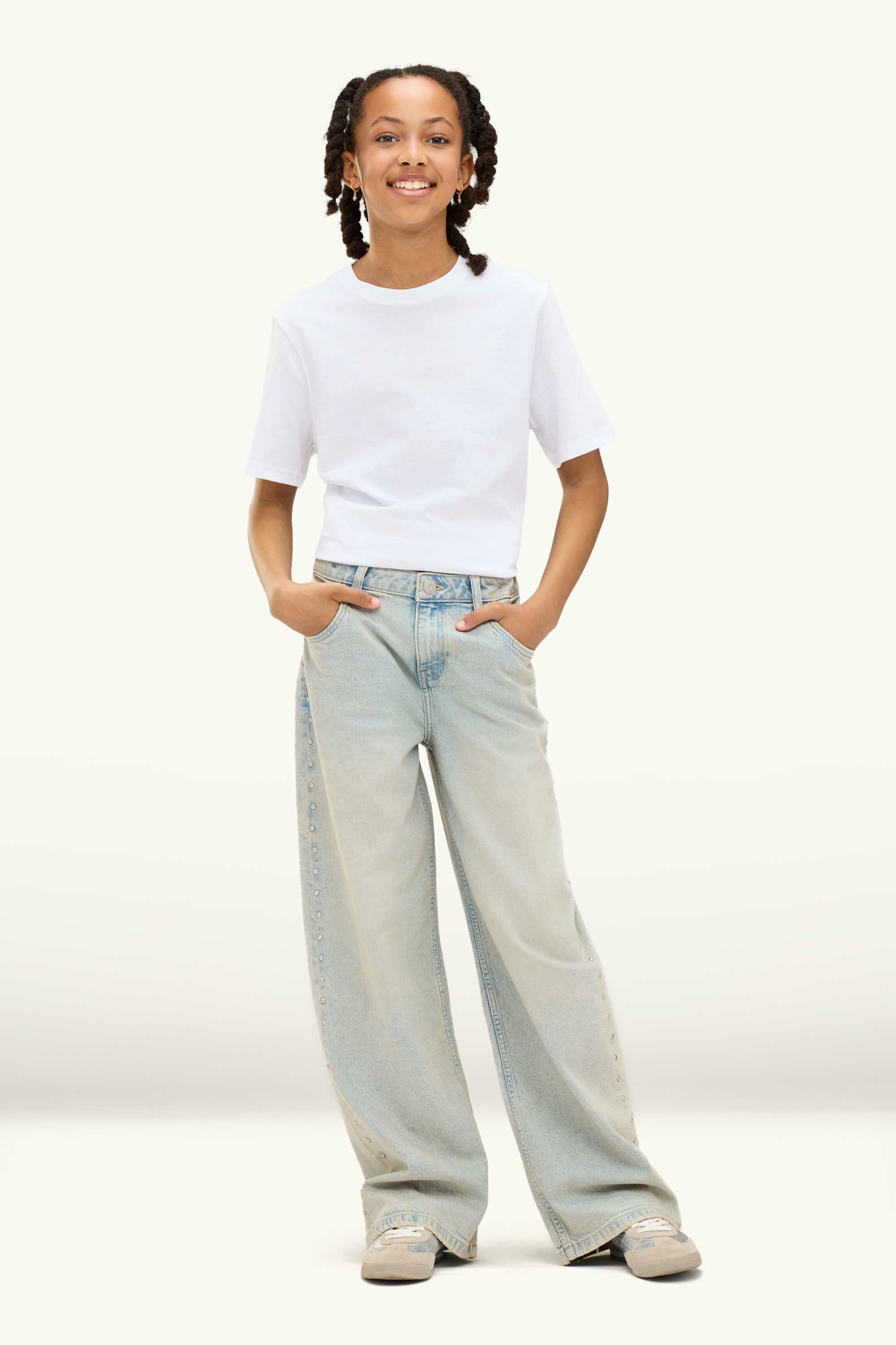 Wide leg jeans light blue