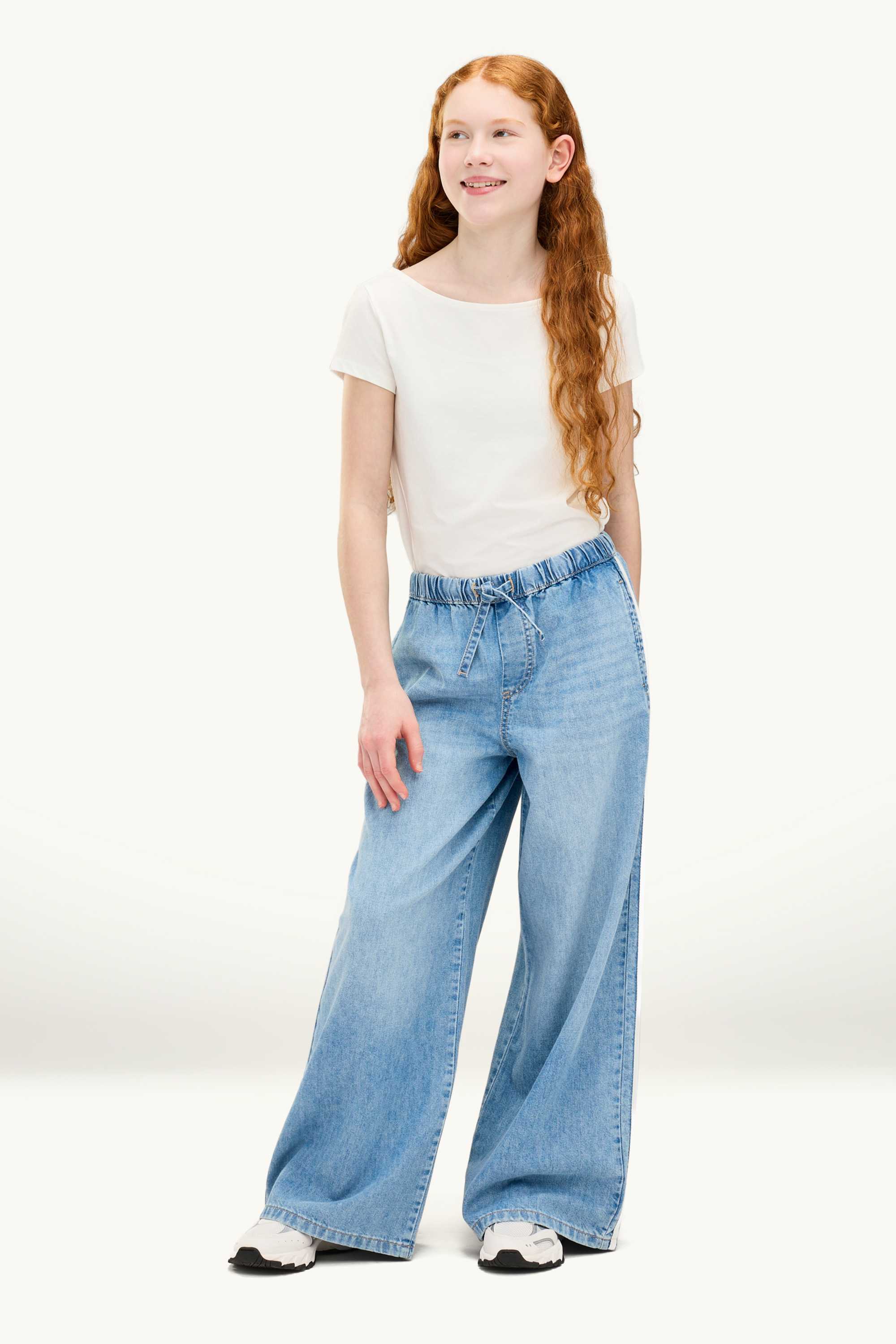 Wide leg jeans blue