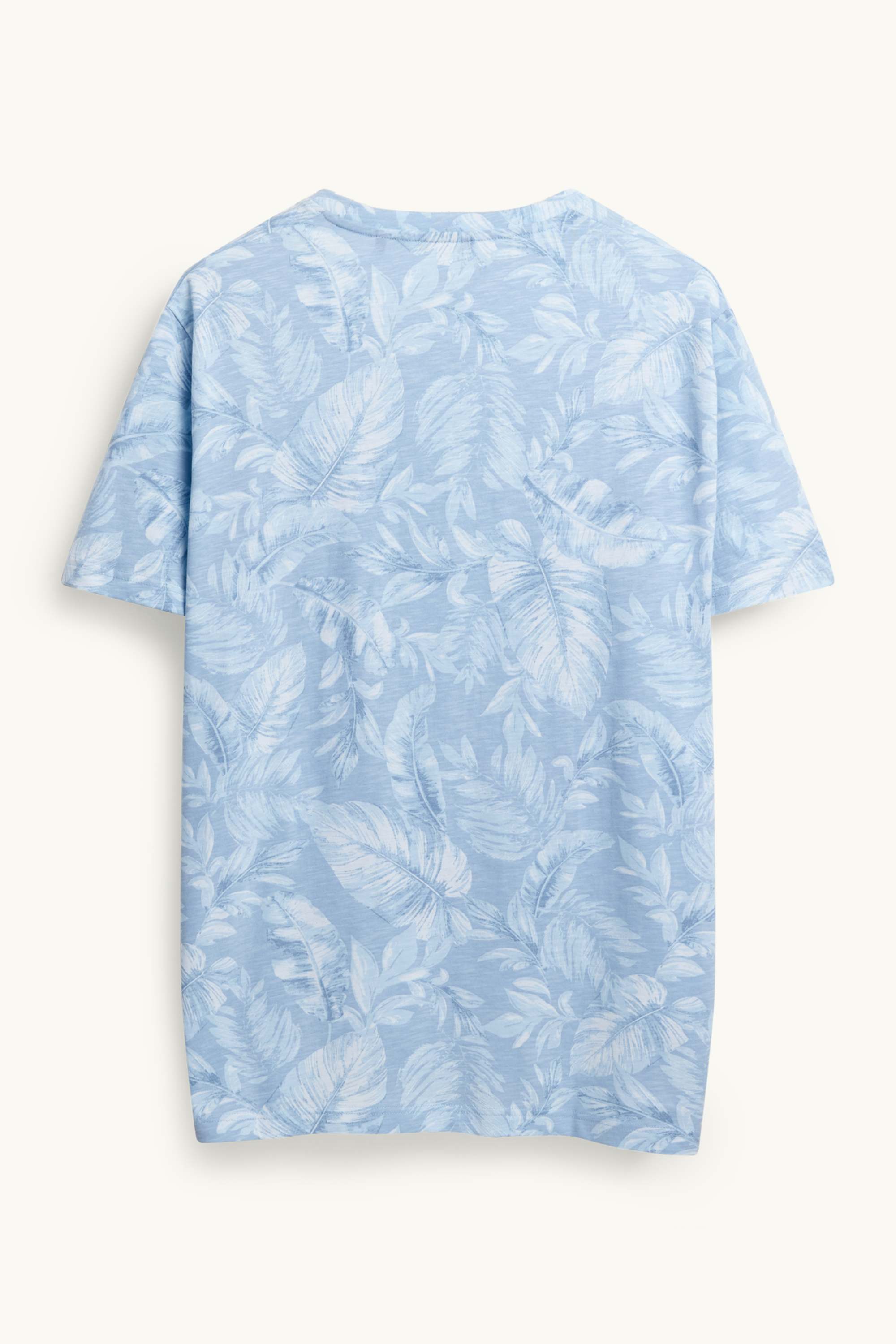 T-shirt - regular fit - patterned light blue